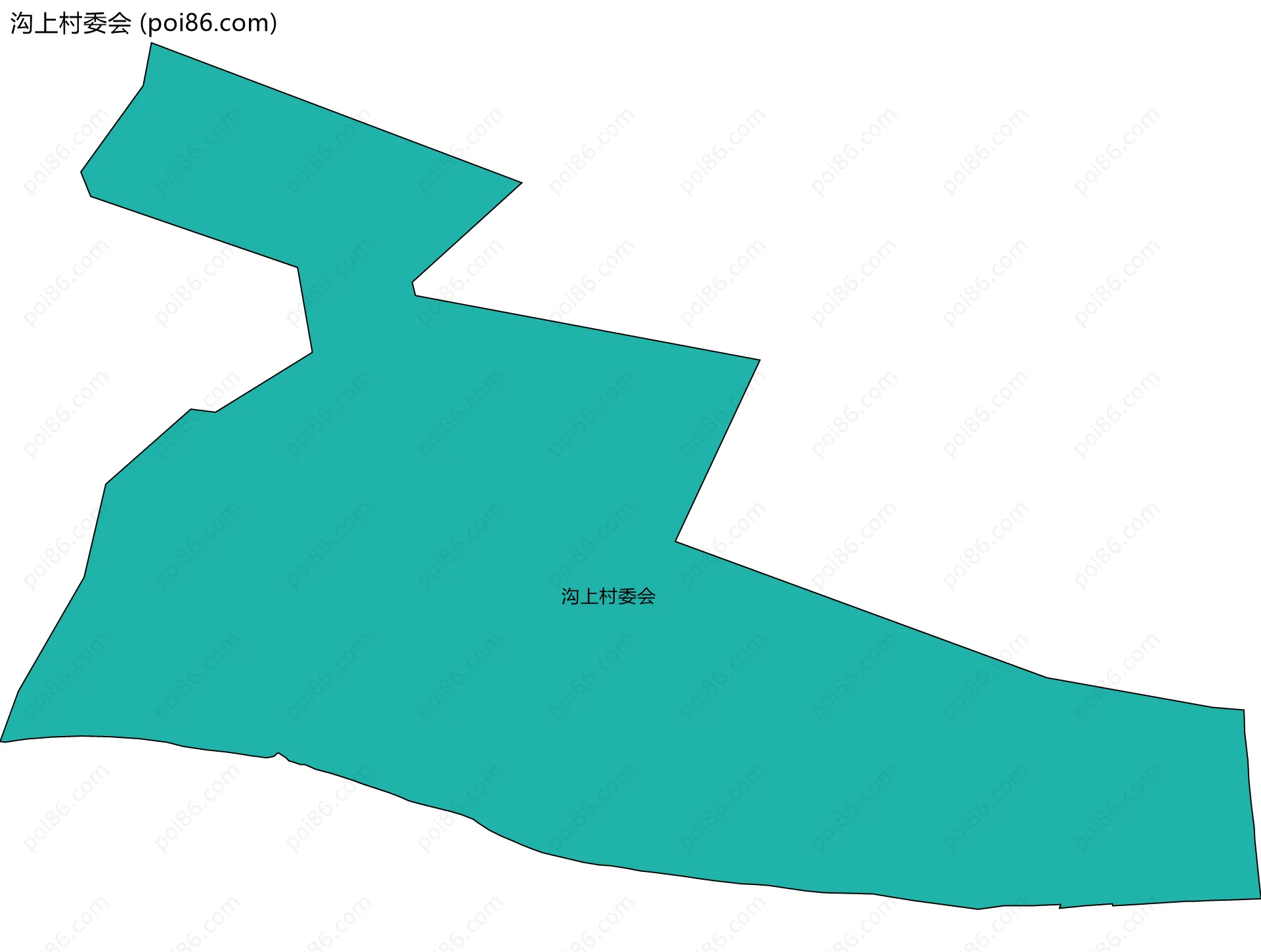 沟上村委会边界地图