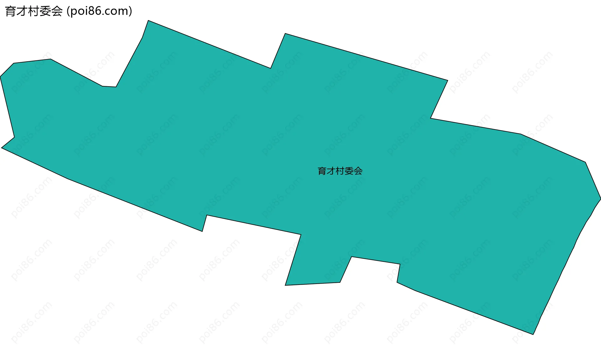 育才村委会边界地图
