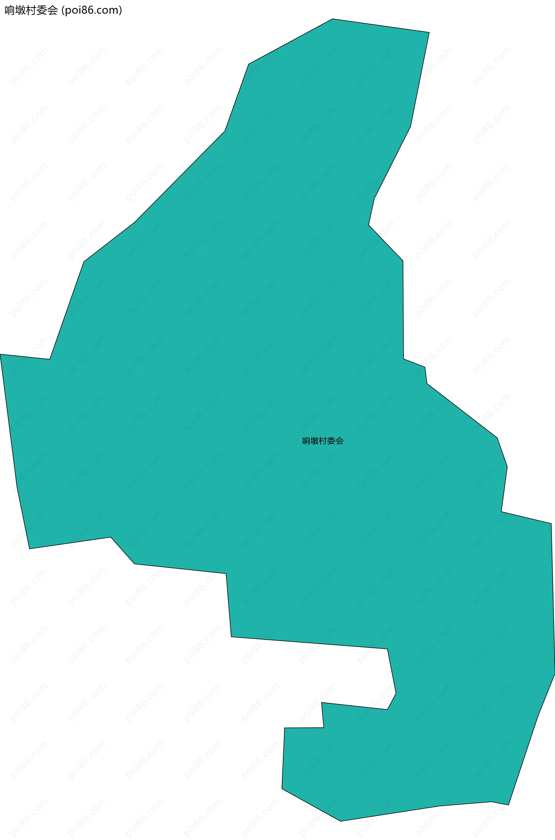 响墩村委会边界地图