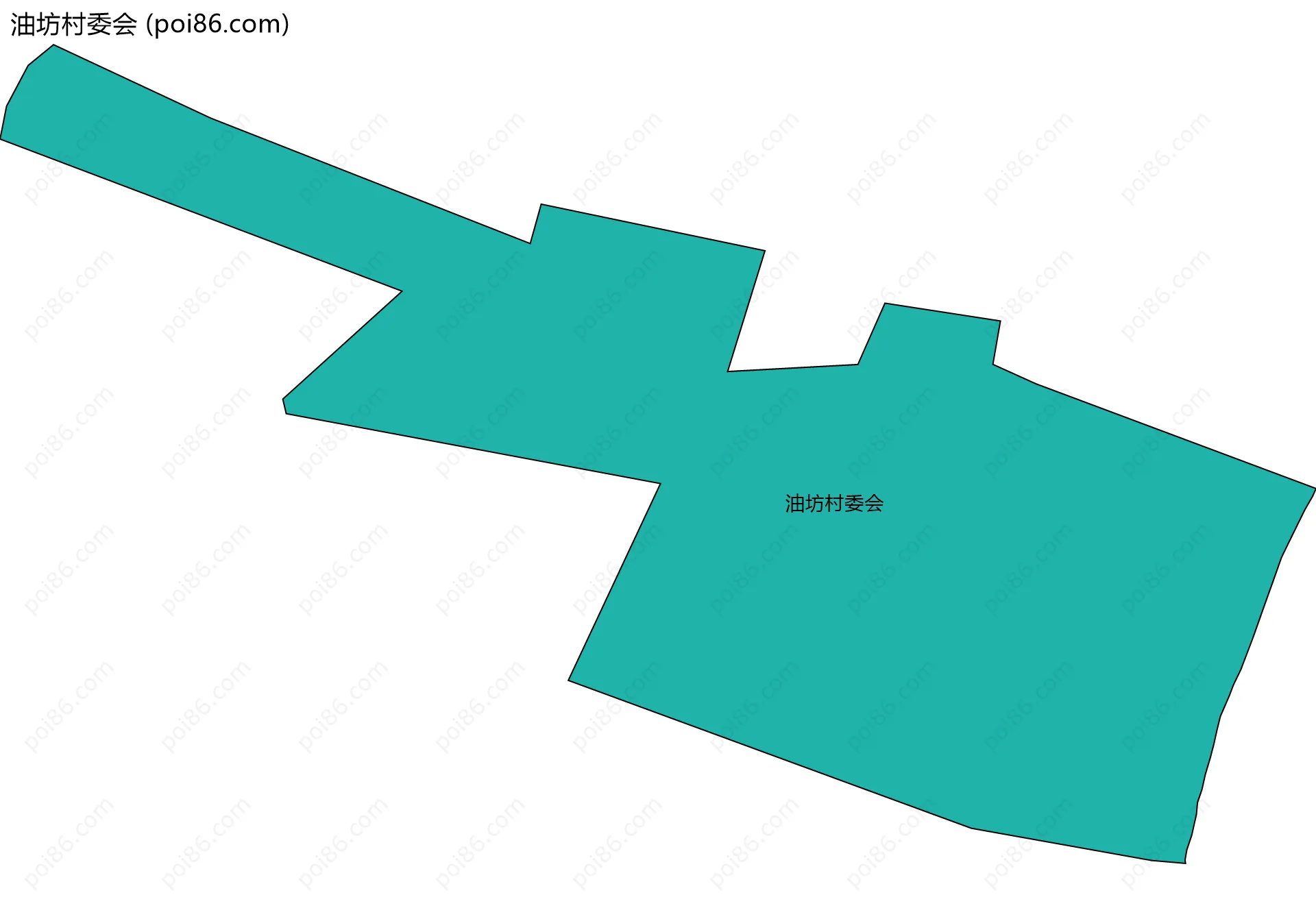 油坊村委会边界地图