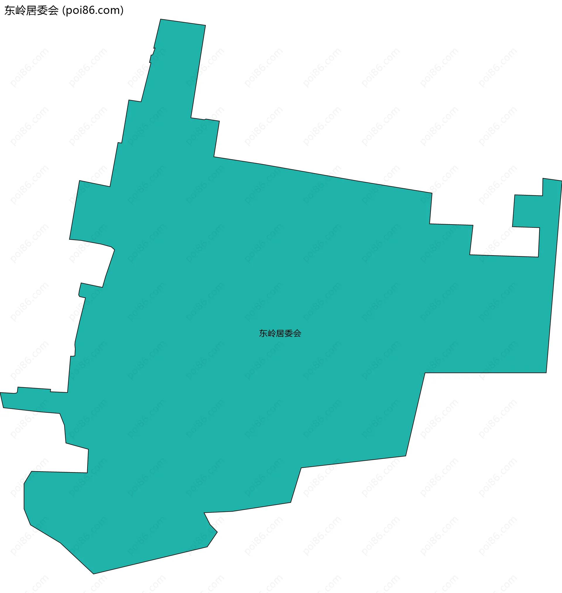 东岭居委会边界地图