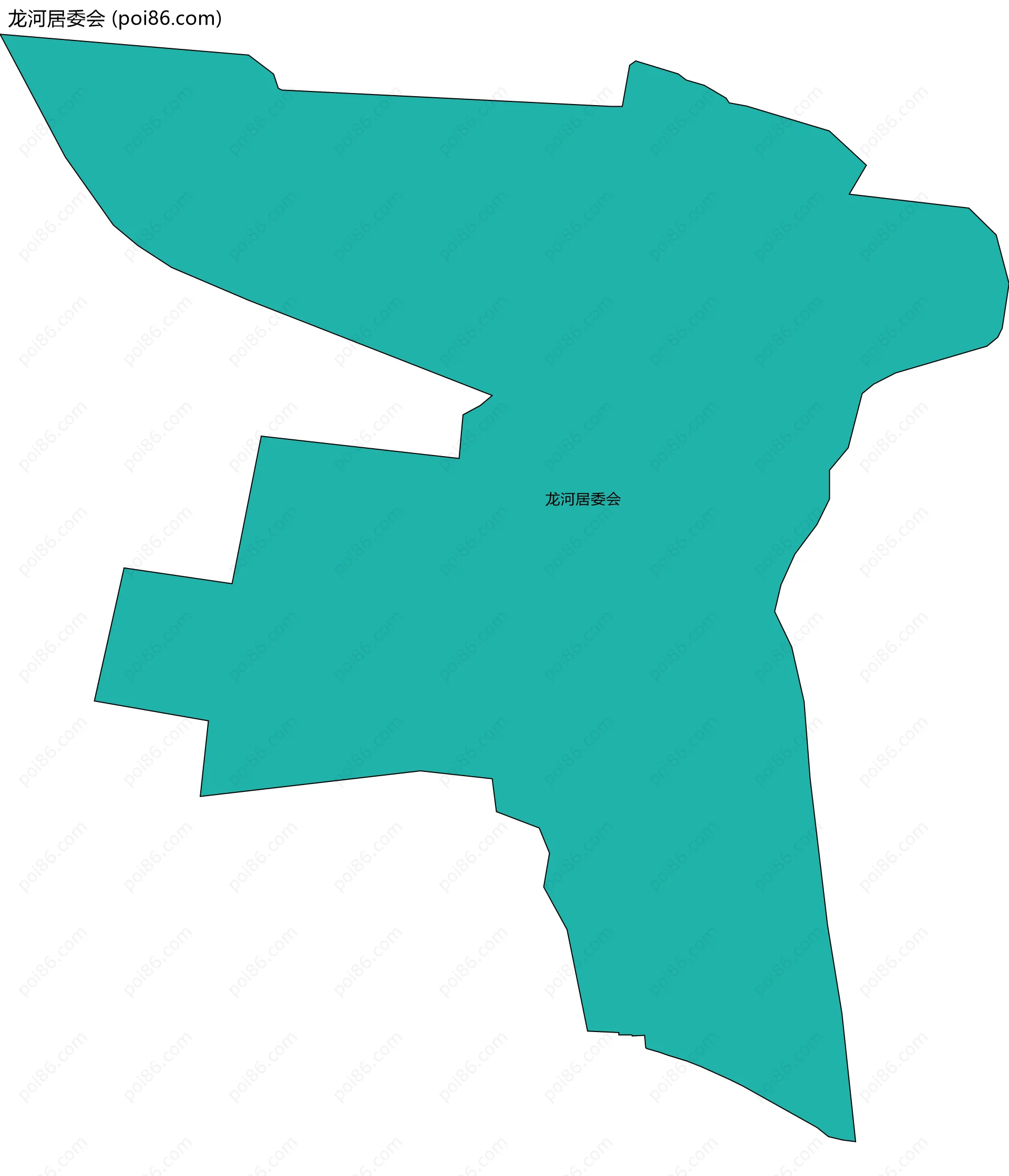 龙河居委会边界地图