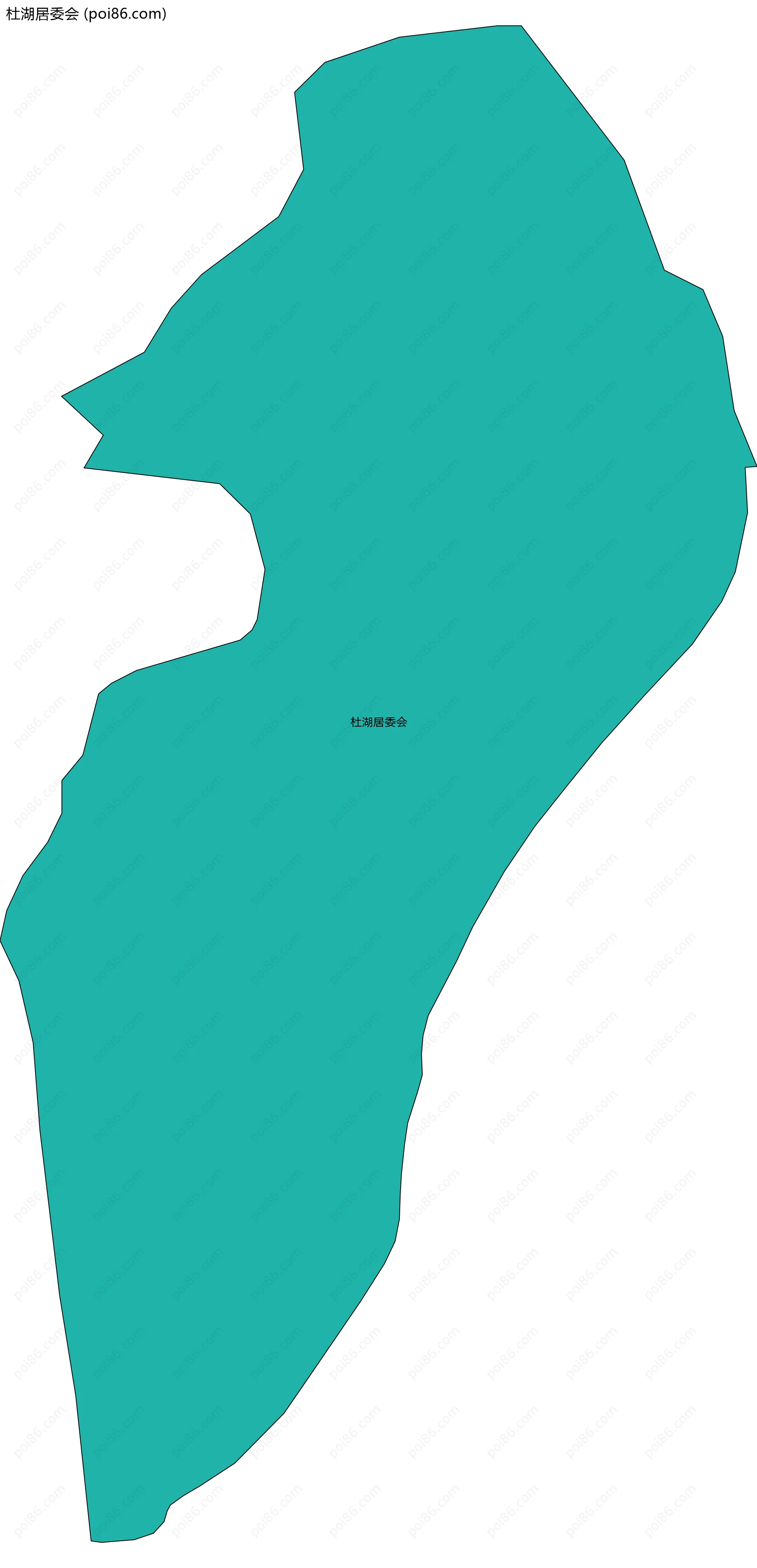 杜湖居委会边界地图