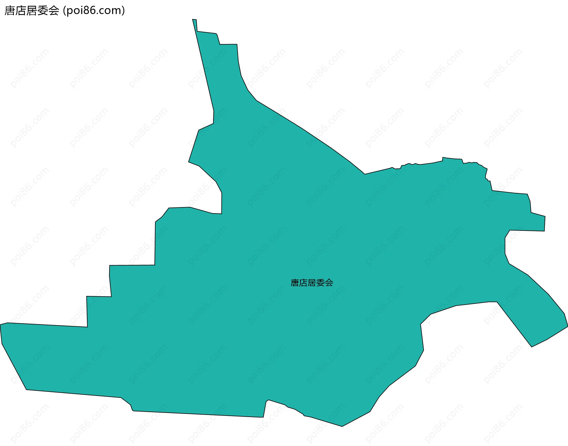 唐店居委会边界地图
