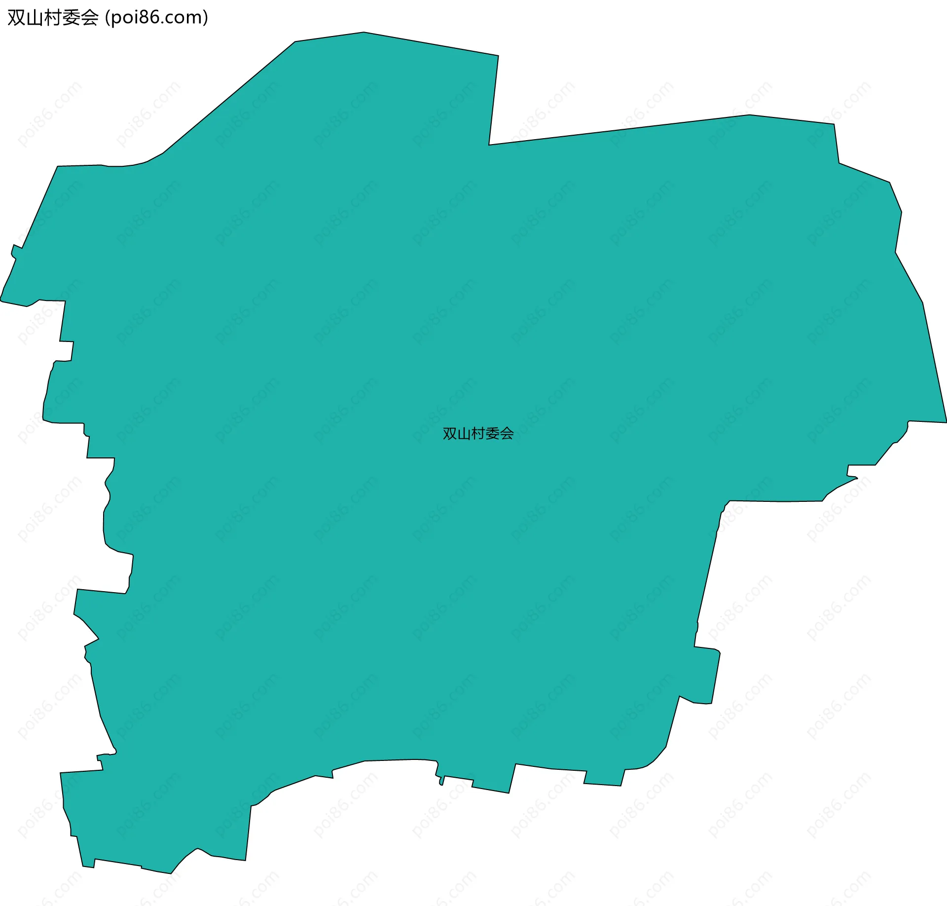 双山村委会边界地图