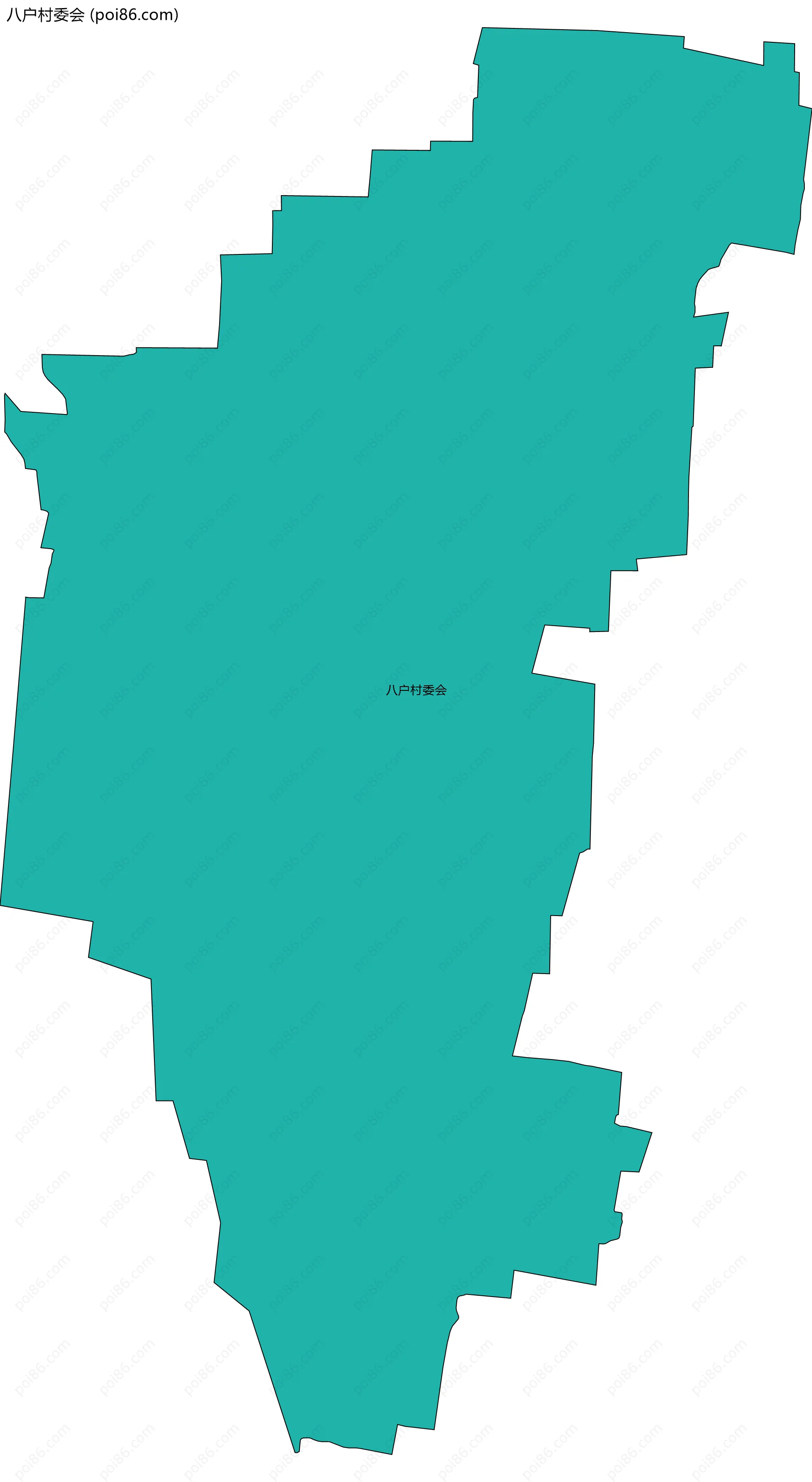 八户村委会边界地图