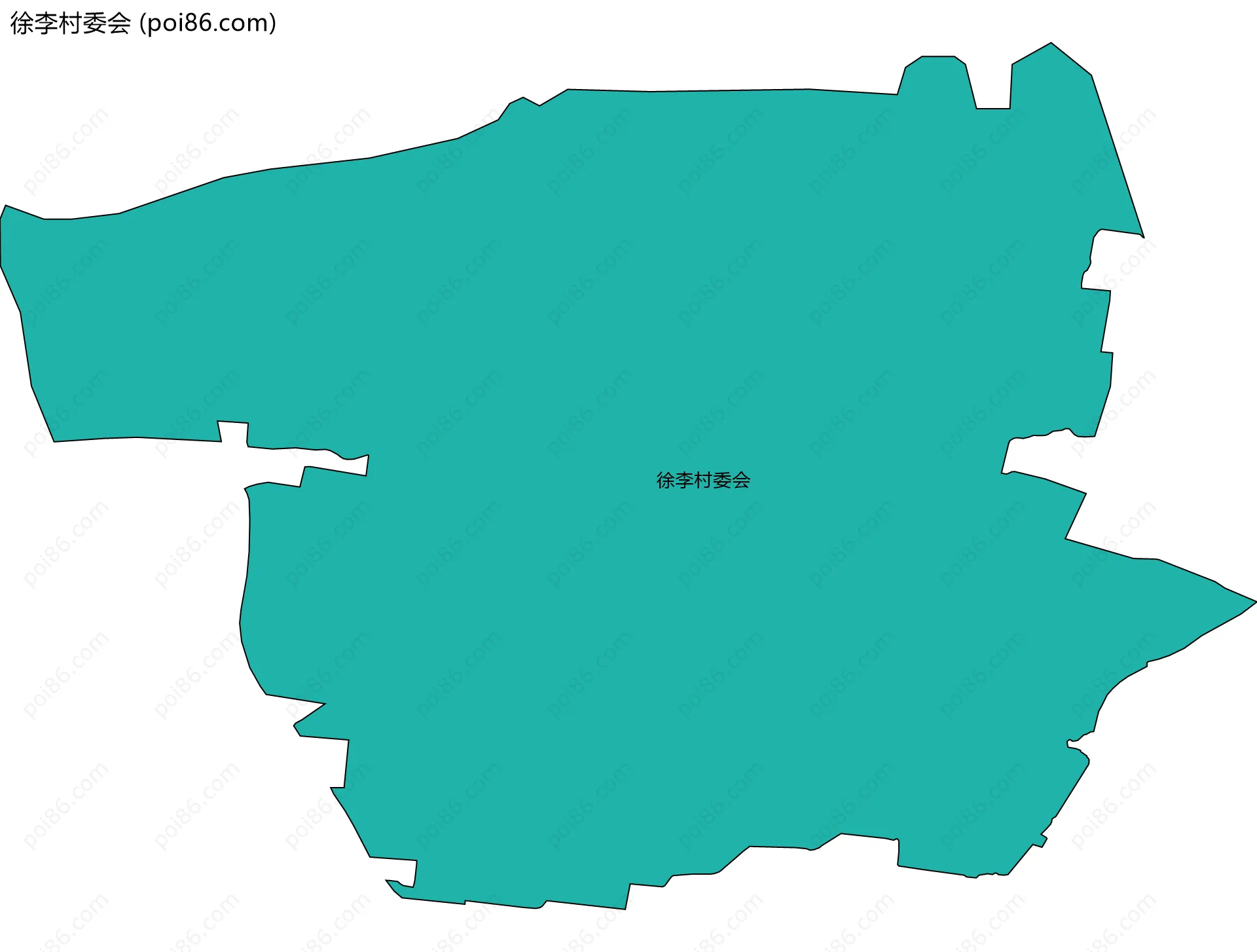 徐李村委会边界地图