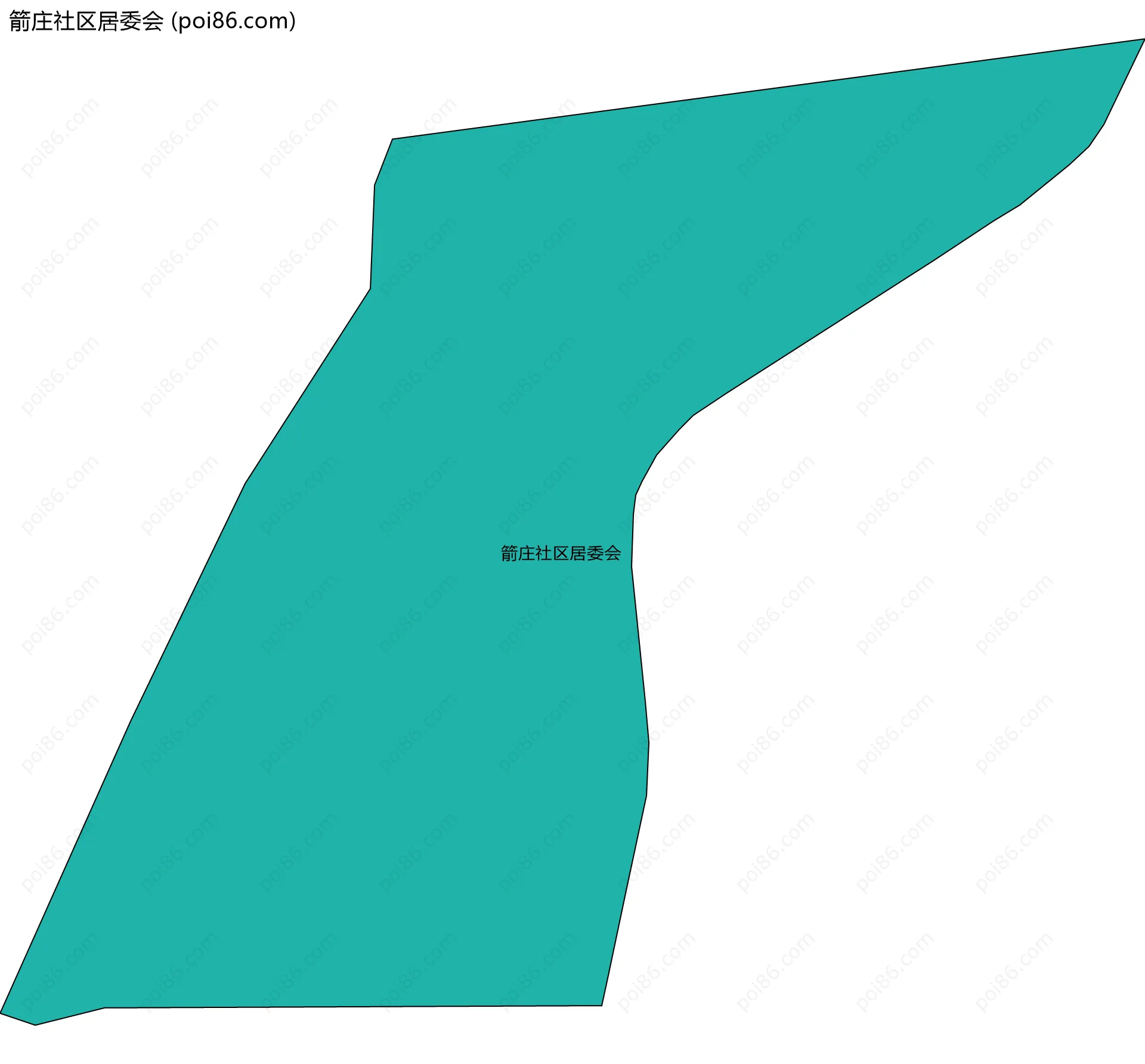 箭庄社区居委会边界地图
