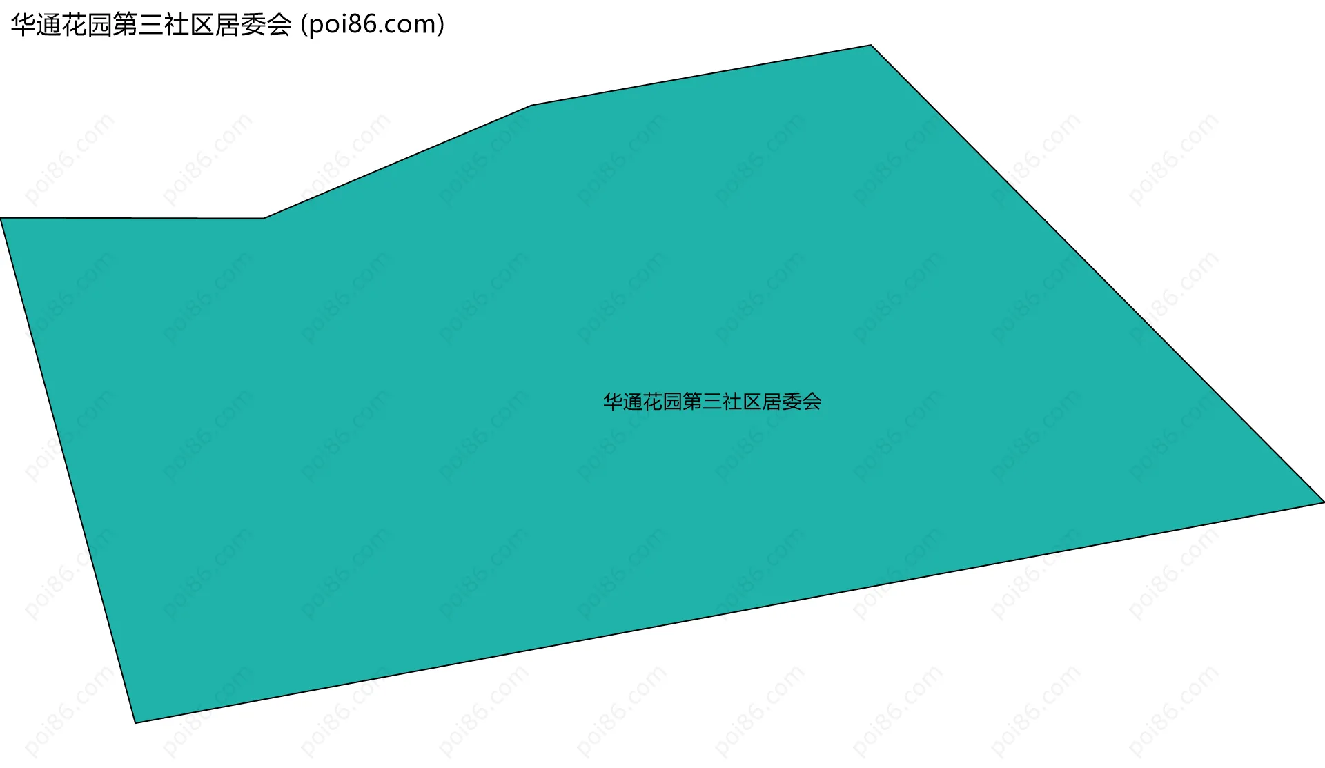 华通花园第三社区居委会边界地图