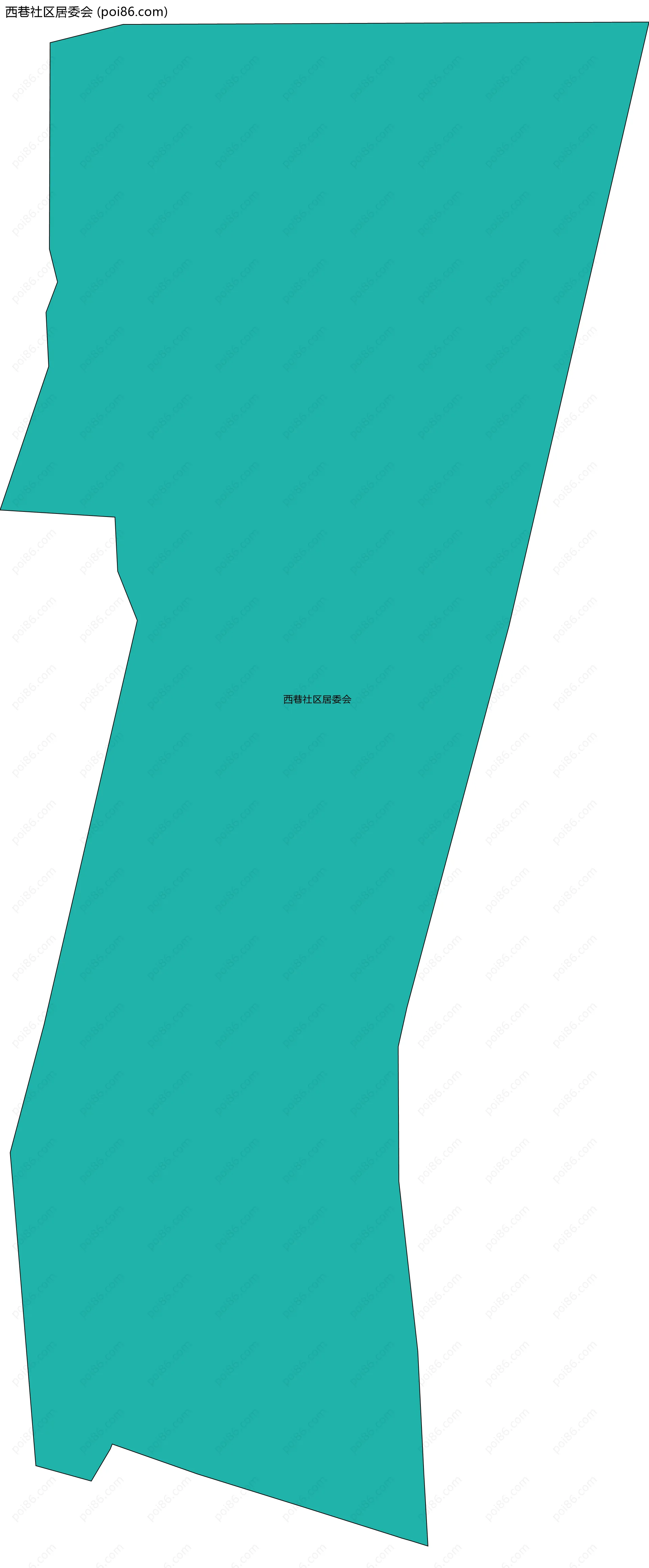 西巷社区居委会边界地图