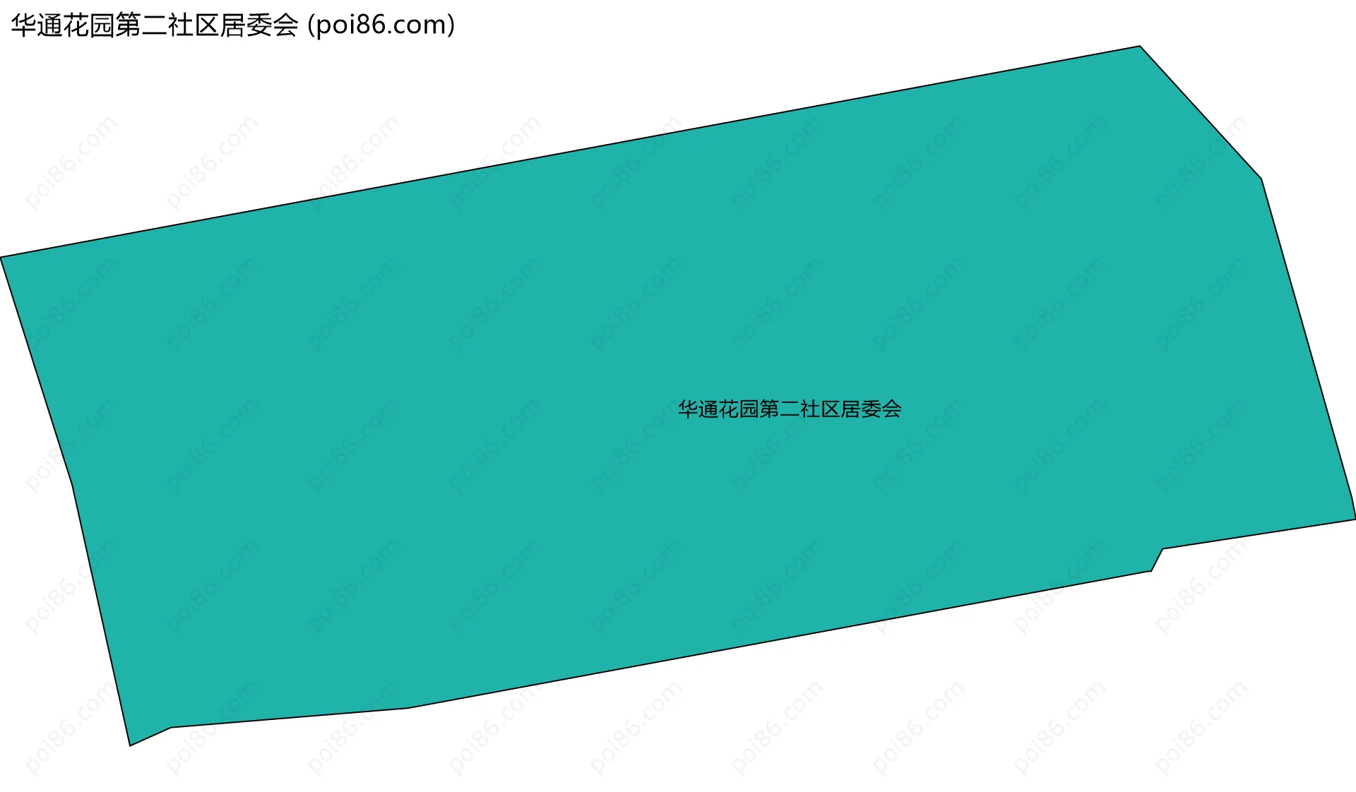 华通花园第二社区居委会边界地图