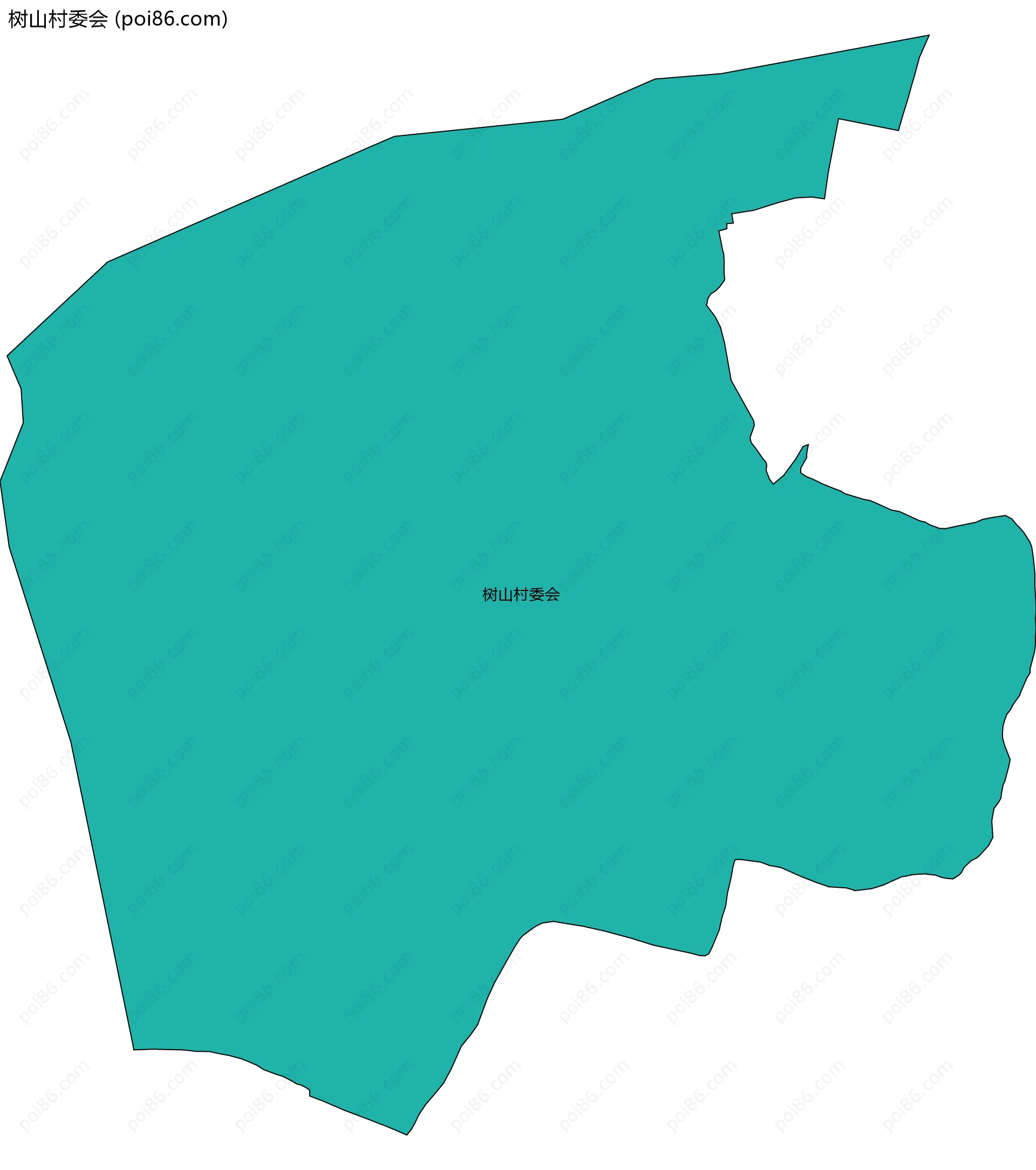 树山村委会边界地图