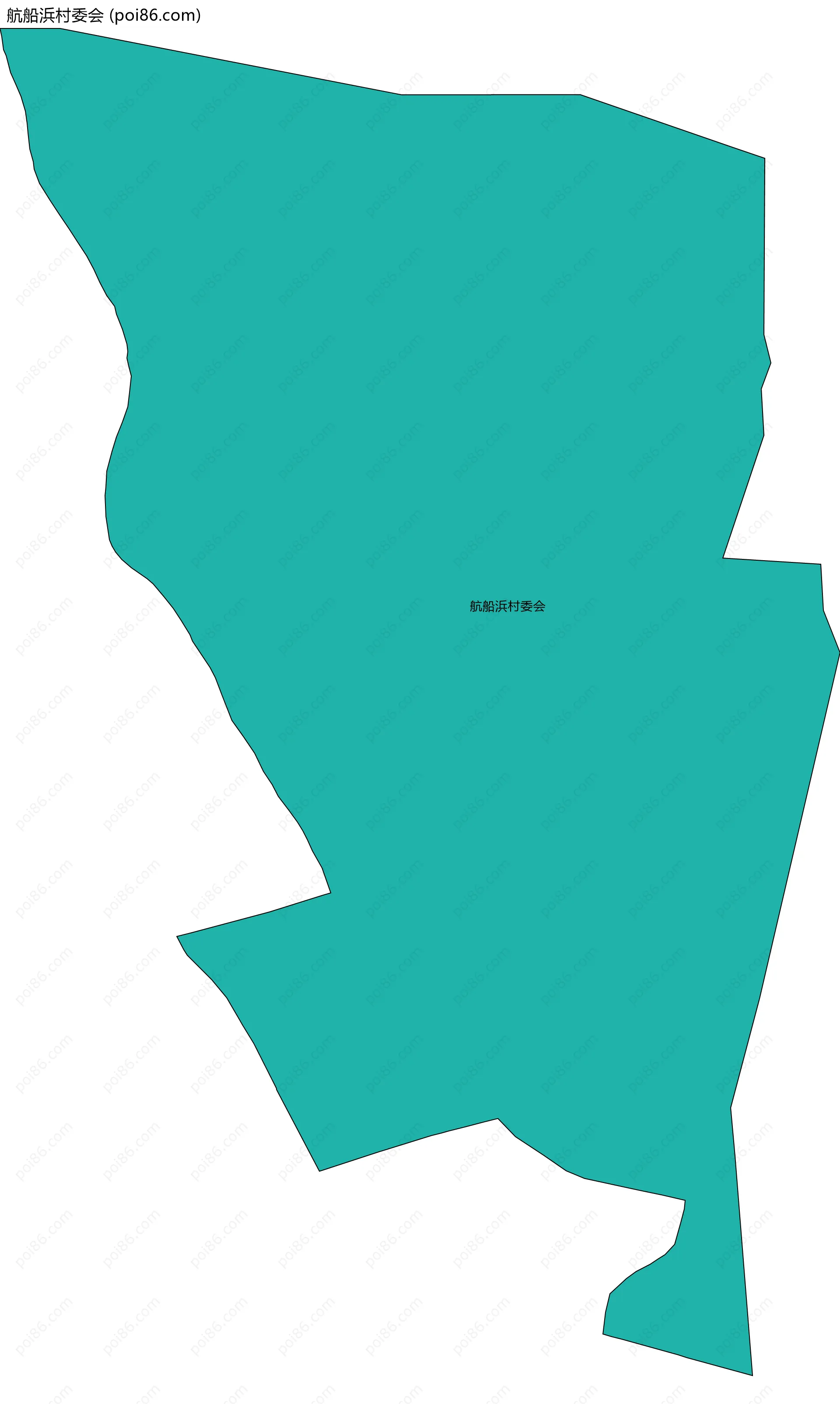 航船浜村委会边界地图