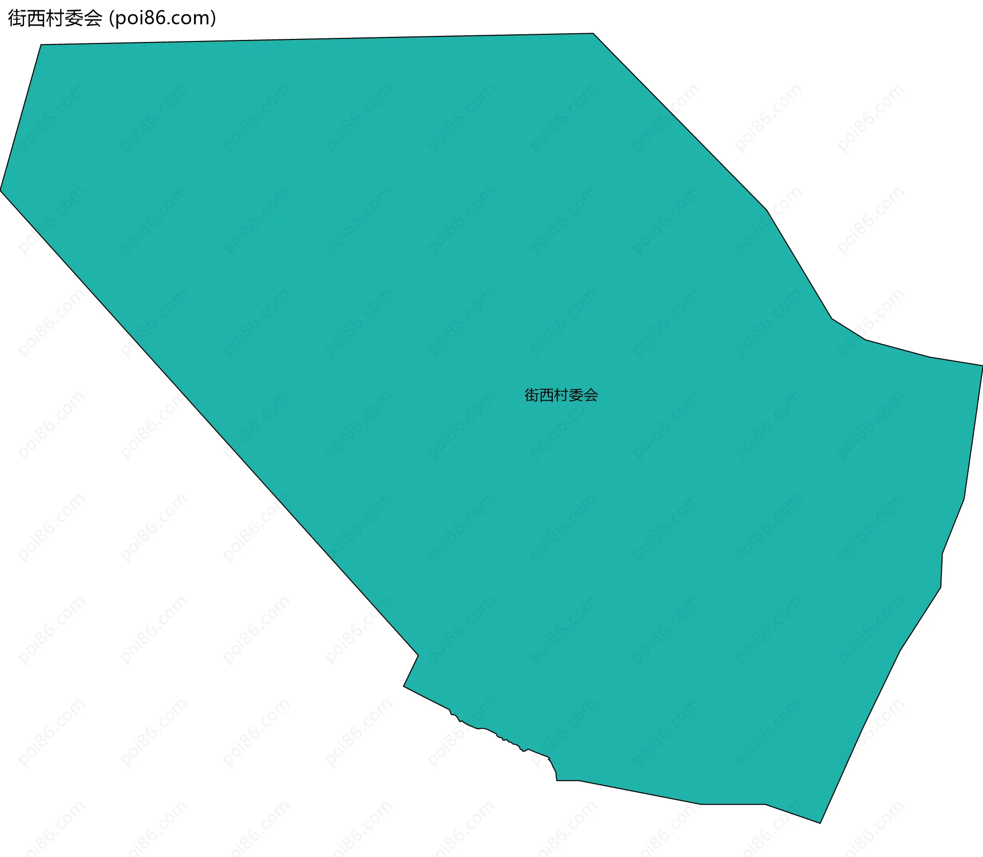 街西村委会边界地图