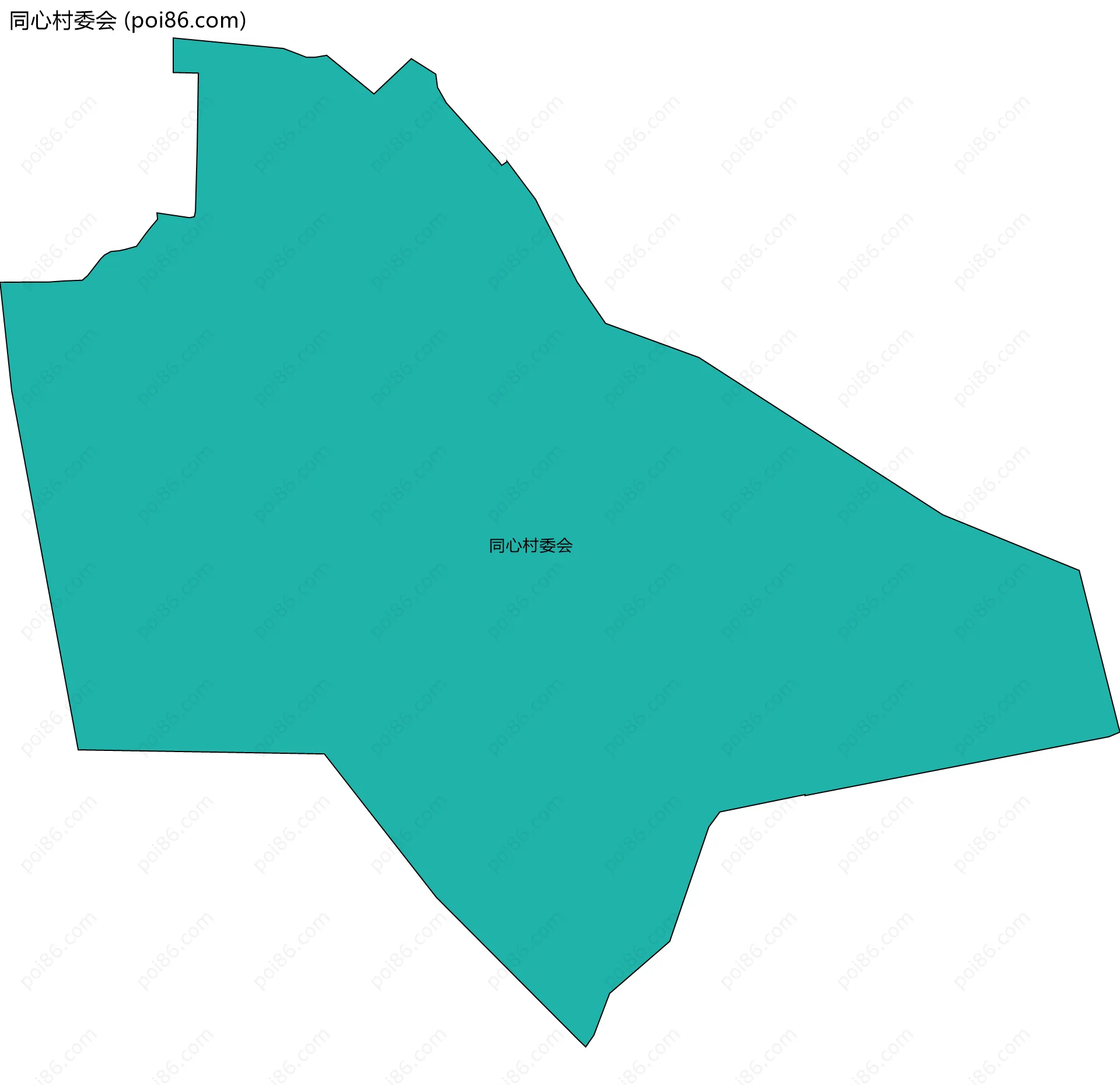 同心村委会边界地图