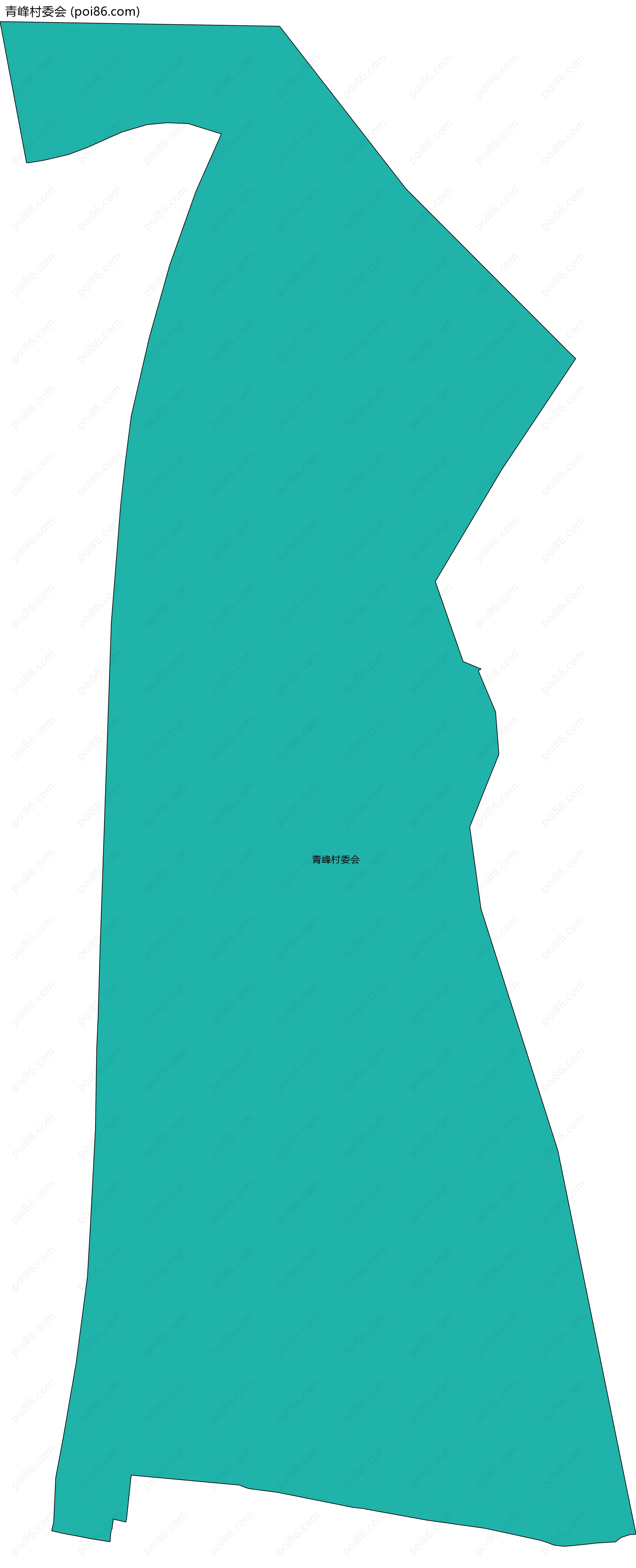 青峰村委会边界地图