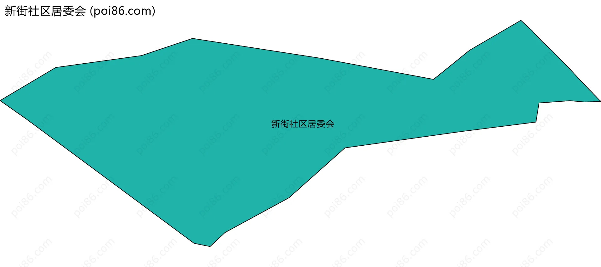 新街社区居委会边界地图