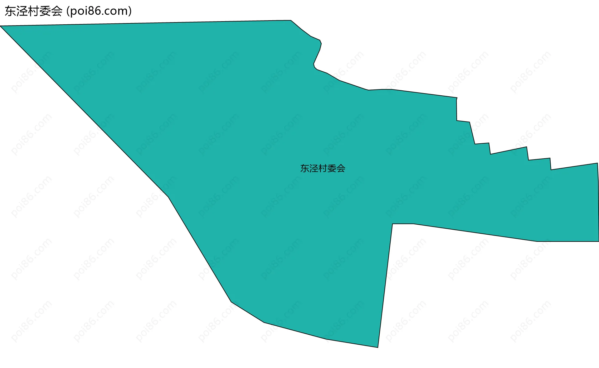东泾村委会边界地图