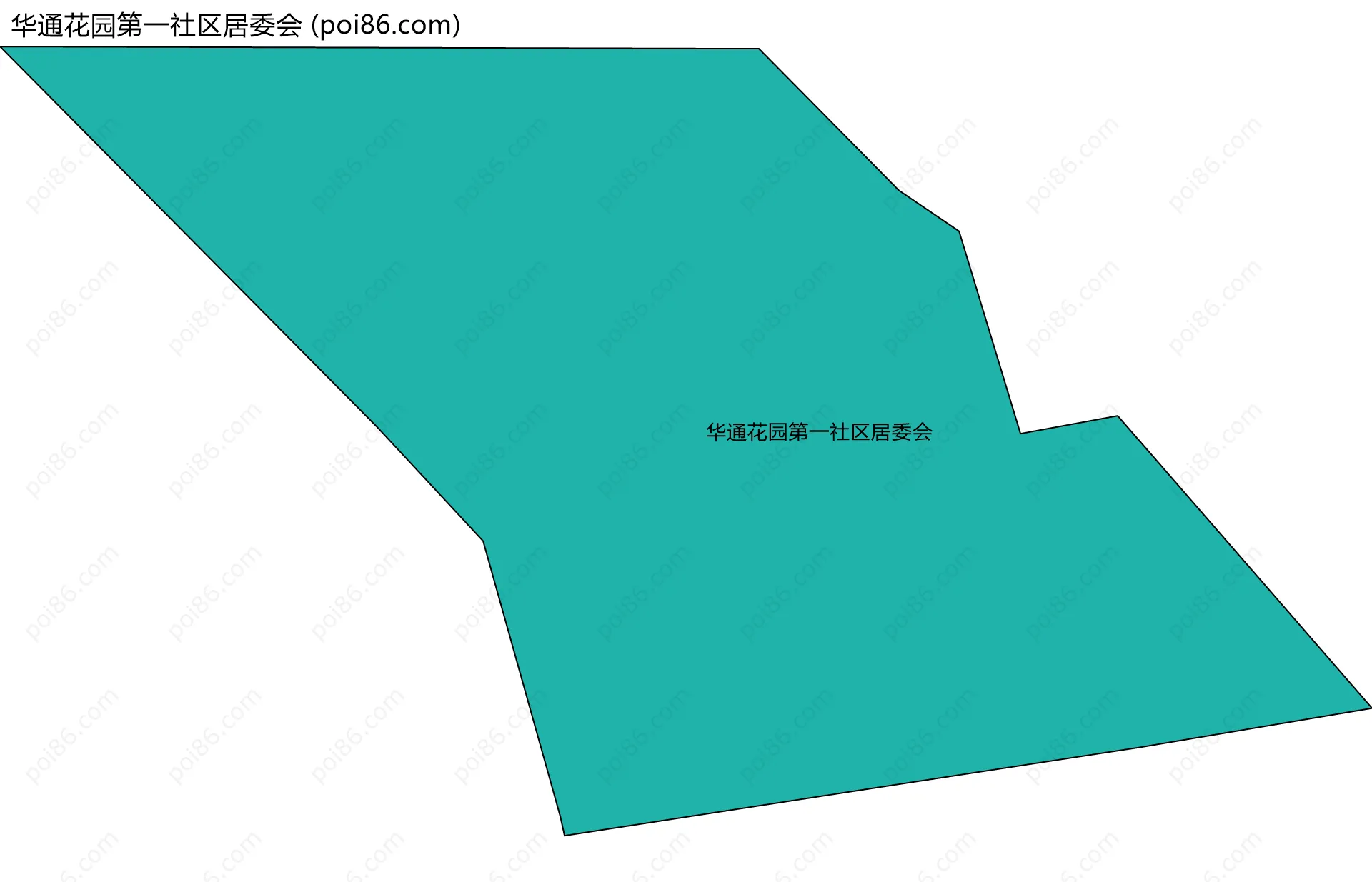 华通花园第一社区居委会边界地图