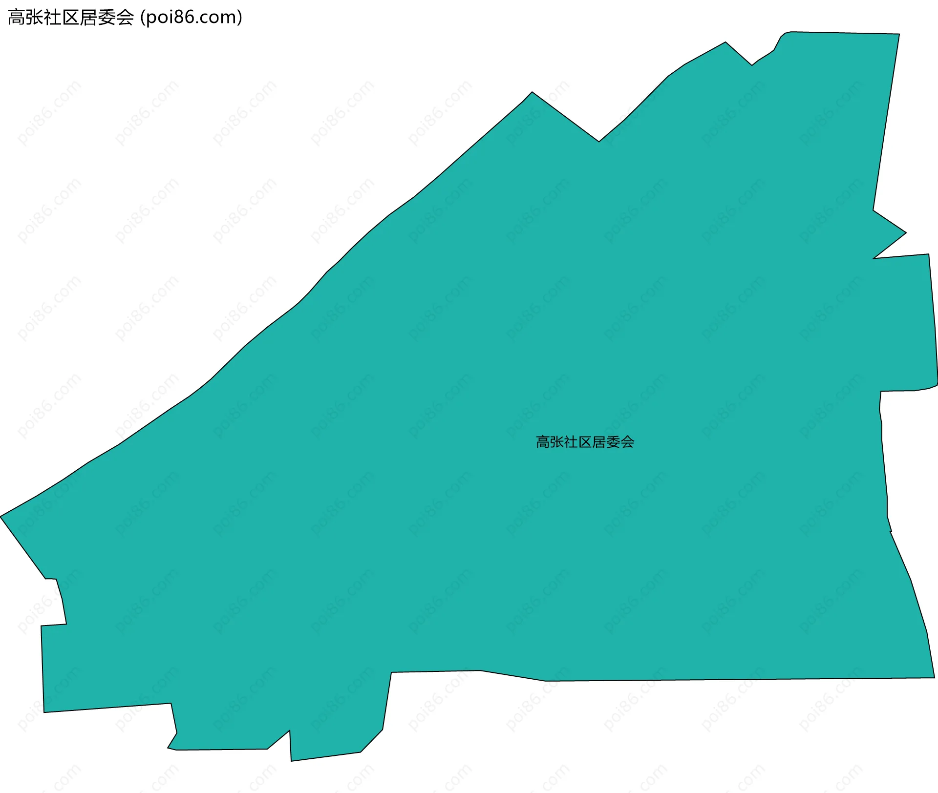 高张社区居委会边界地图
