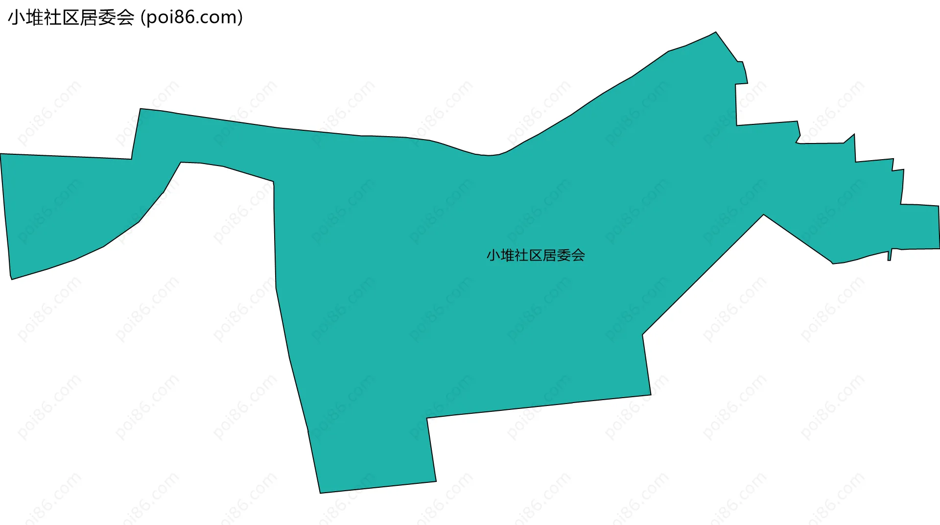 小堆社区居委会边界地图