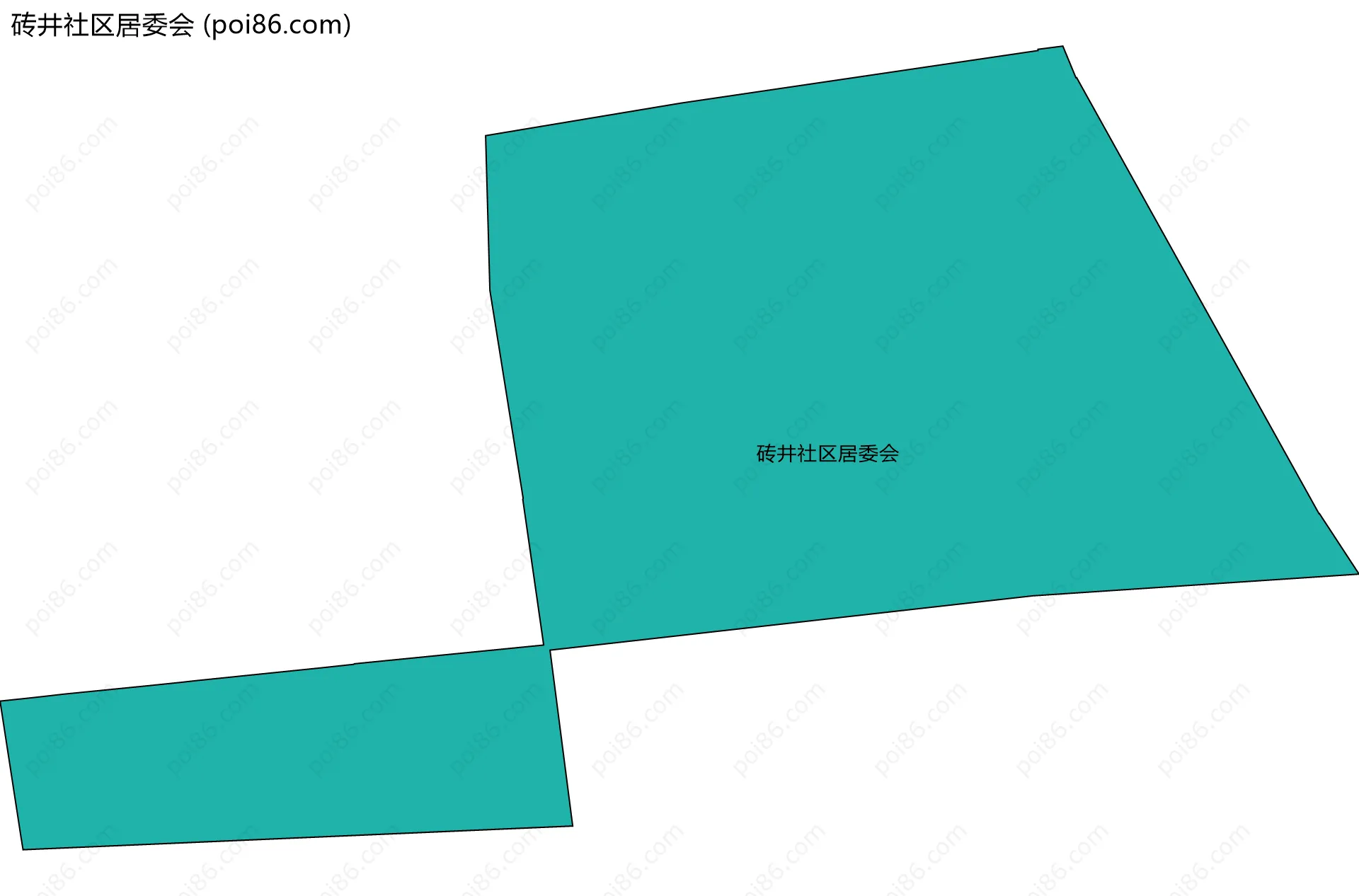 砖井社区居委会边界地图
