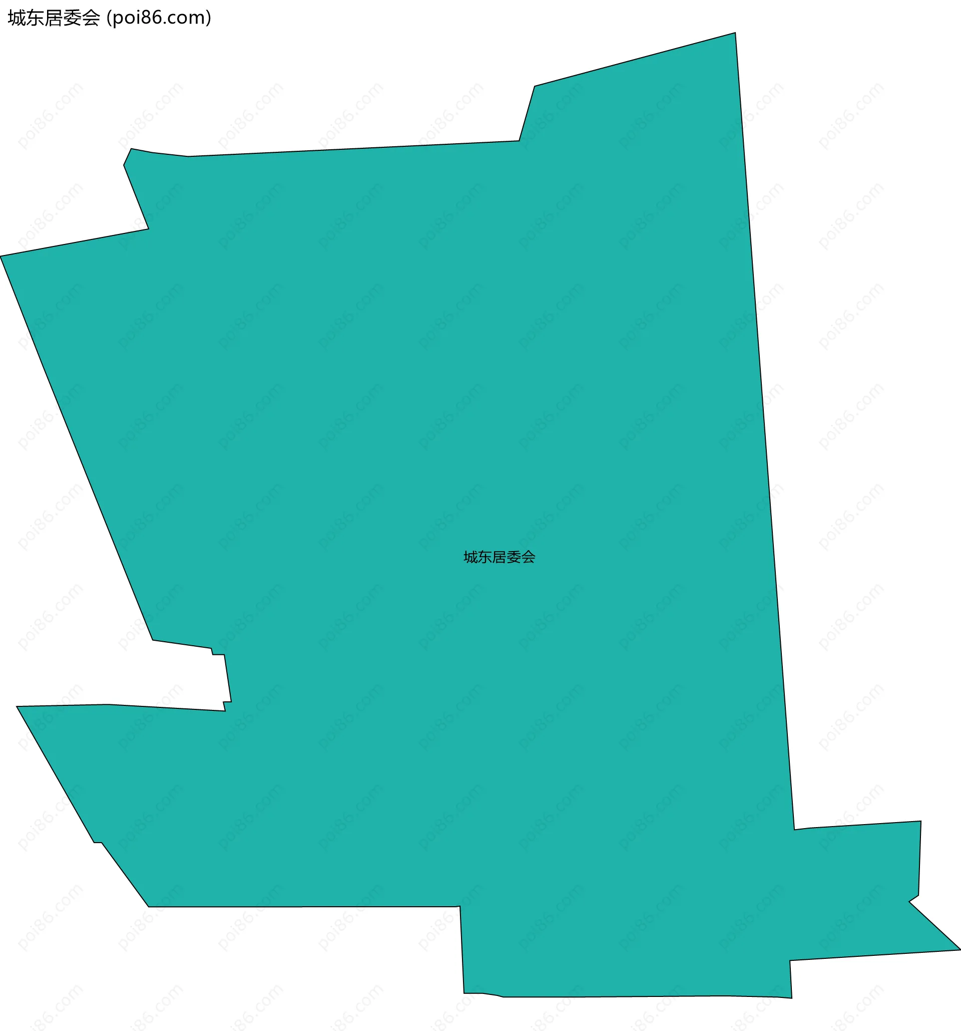 城东居委会边界地图