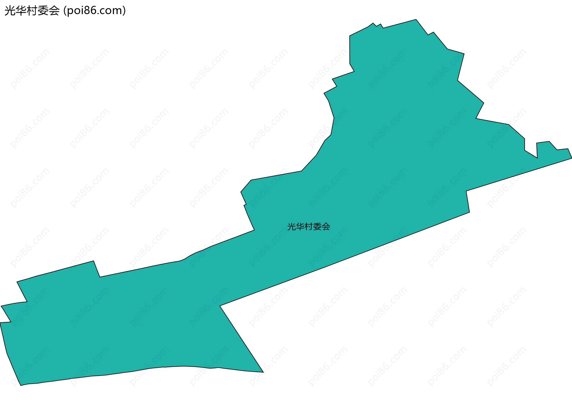 光华村委会边界地图