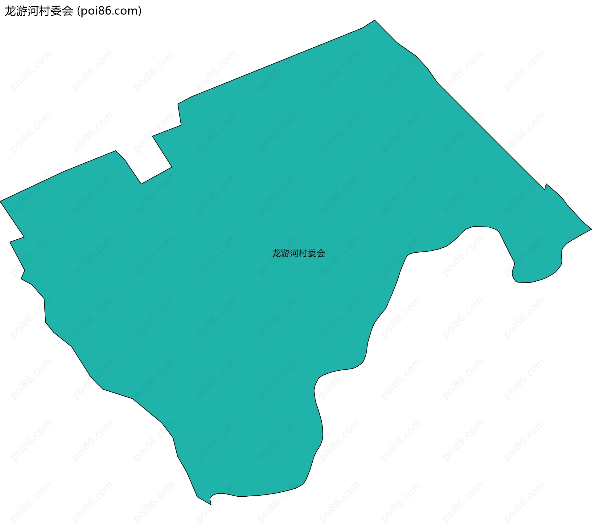 龙游河村委会边界地图