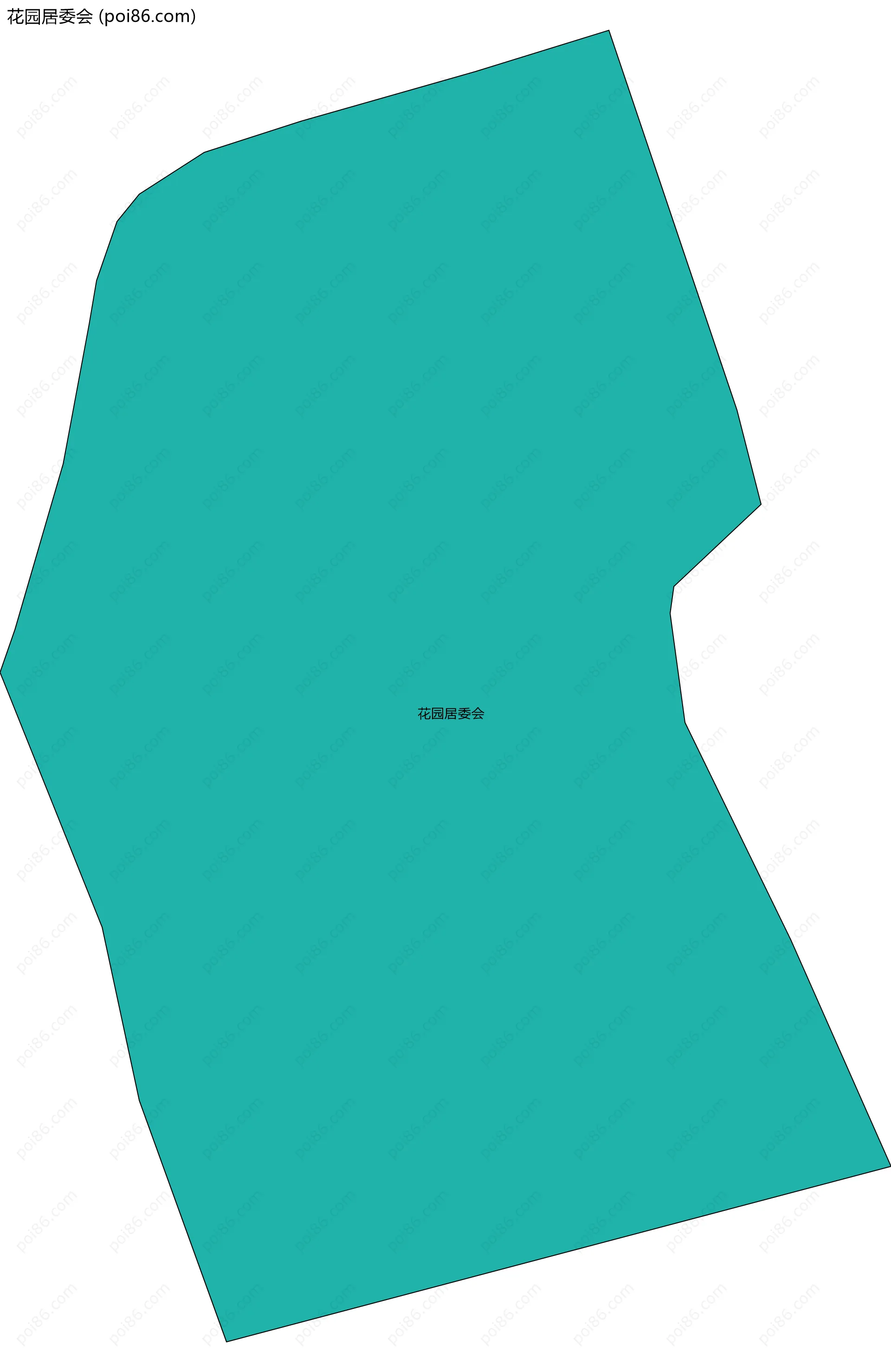 花园居委会边界地图