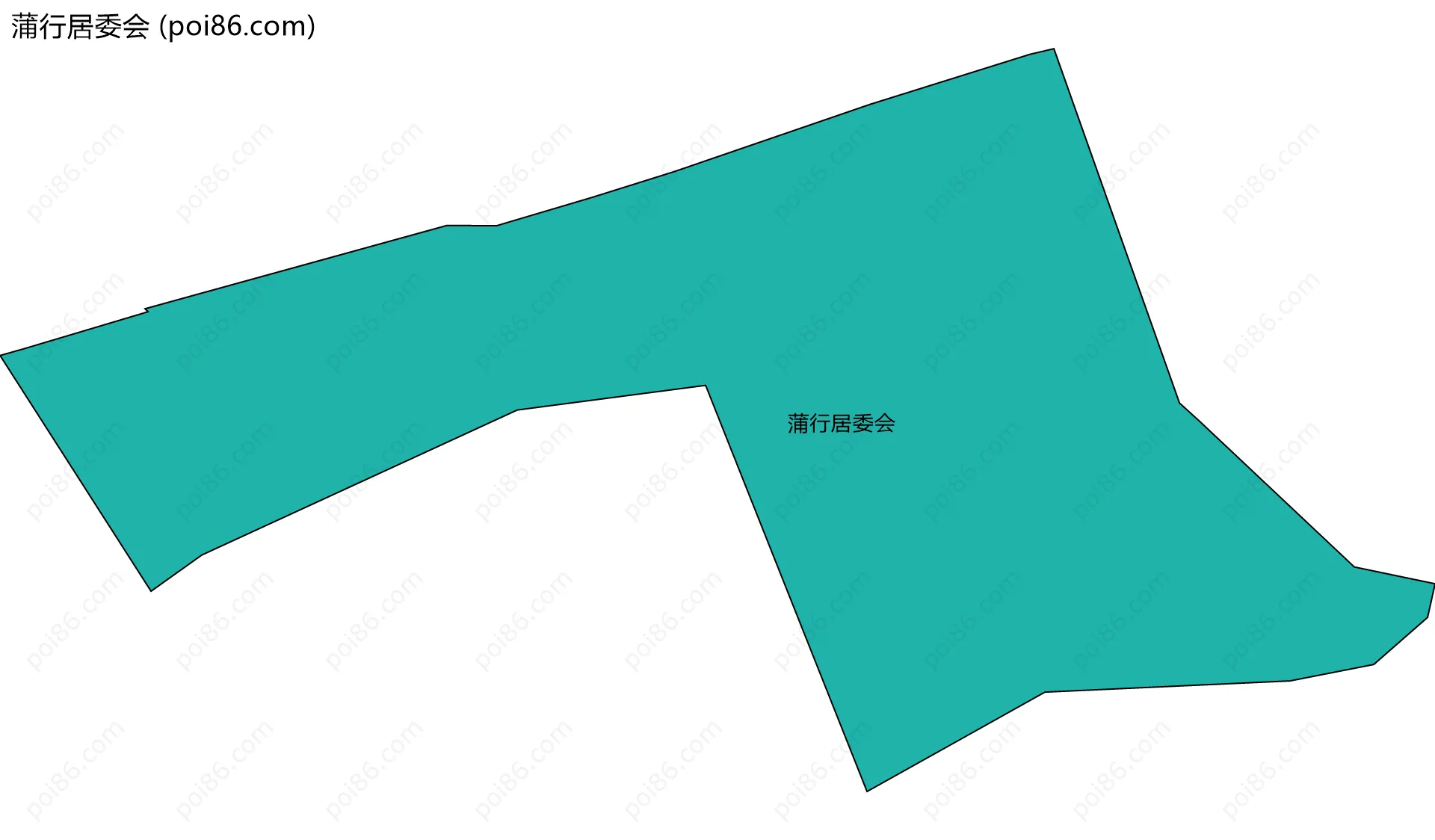蒲行居委会边界地图