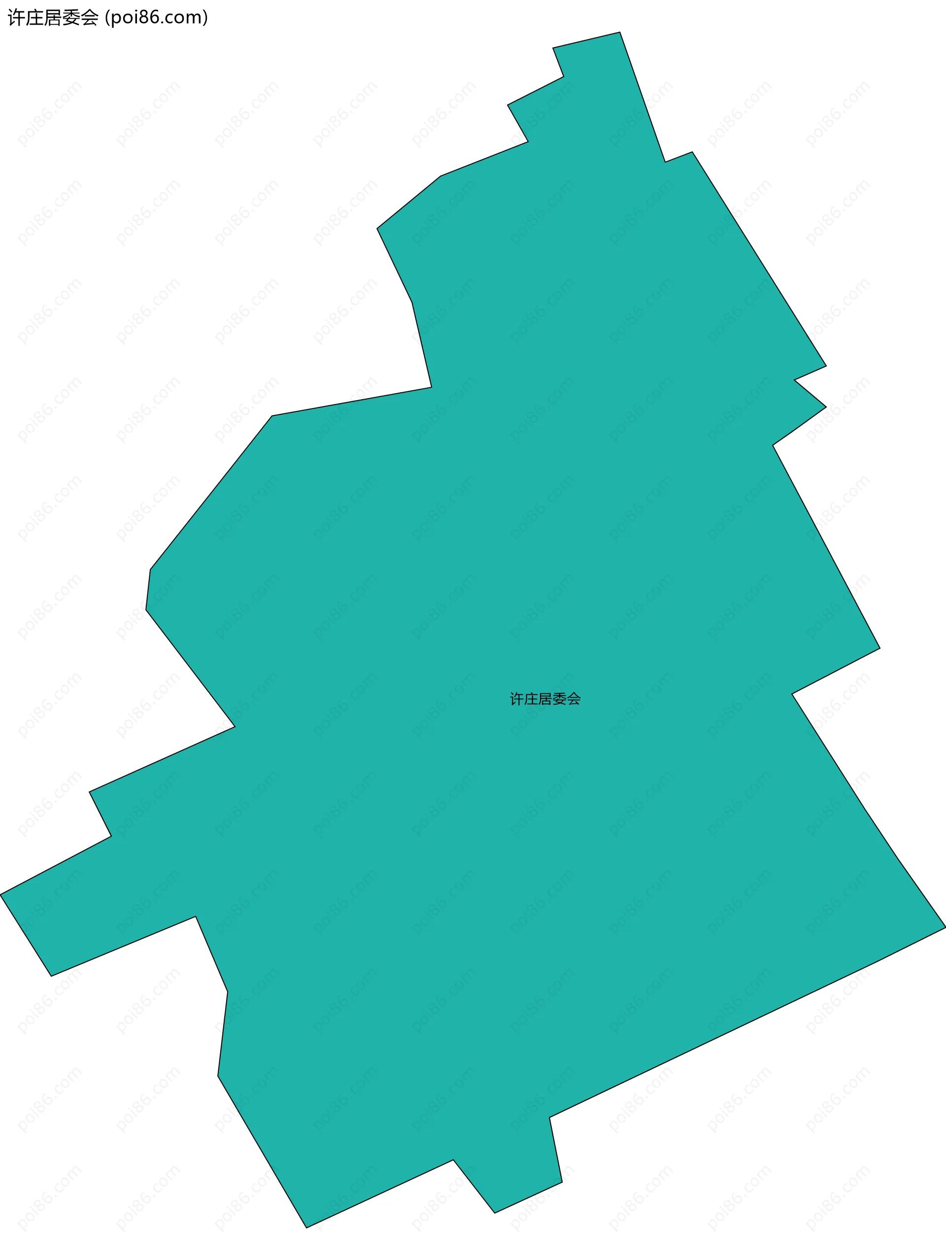 许庄居委会边界地图