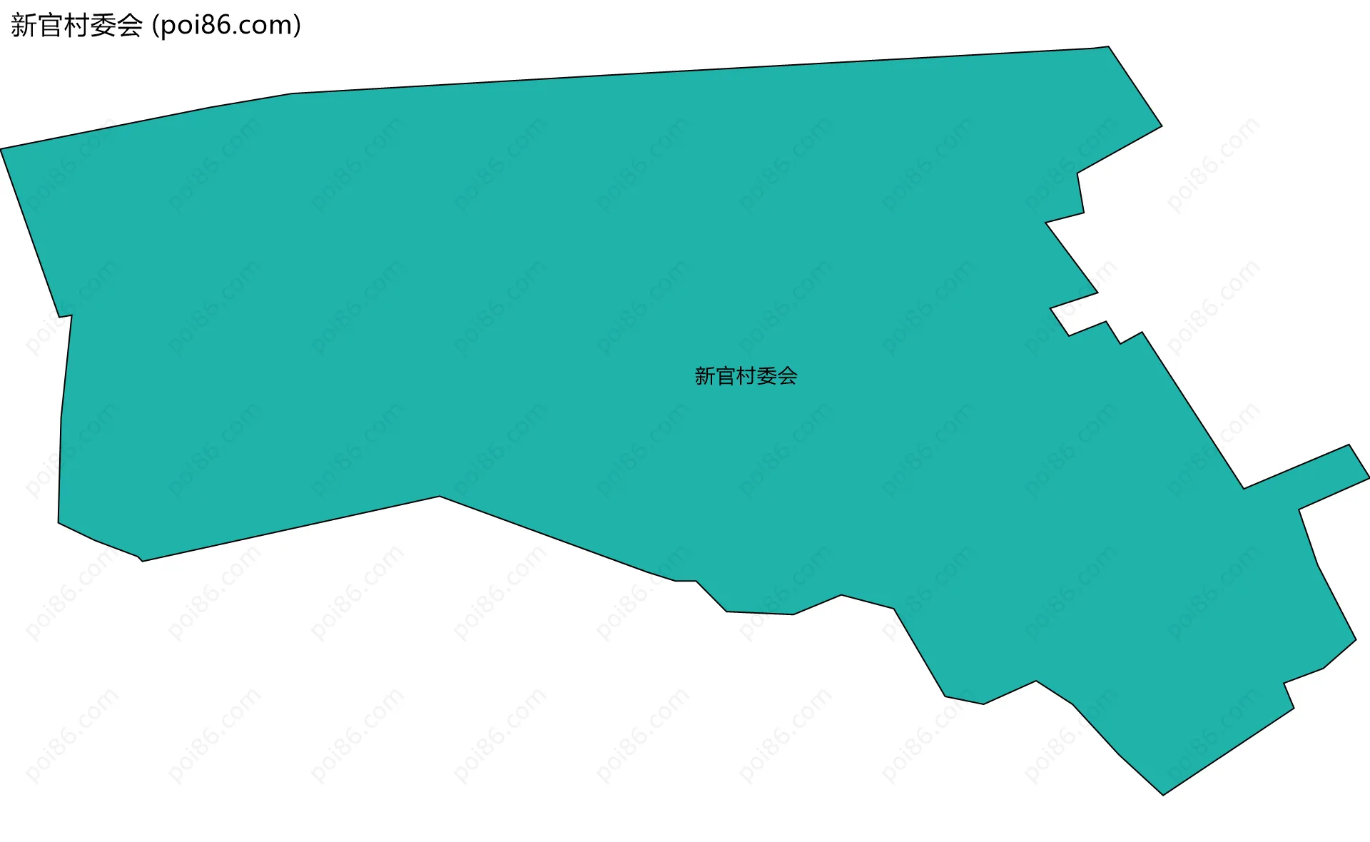 新官村委会边界地图