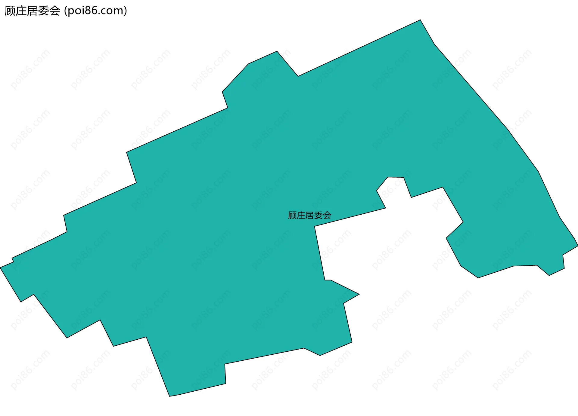 顾庄居委会边界地图