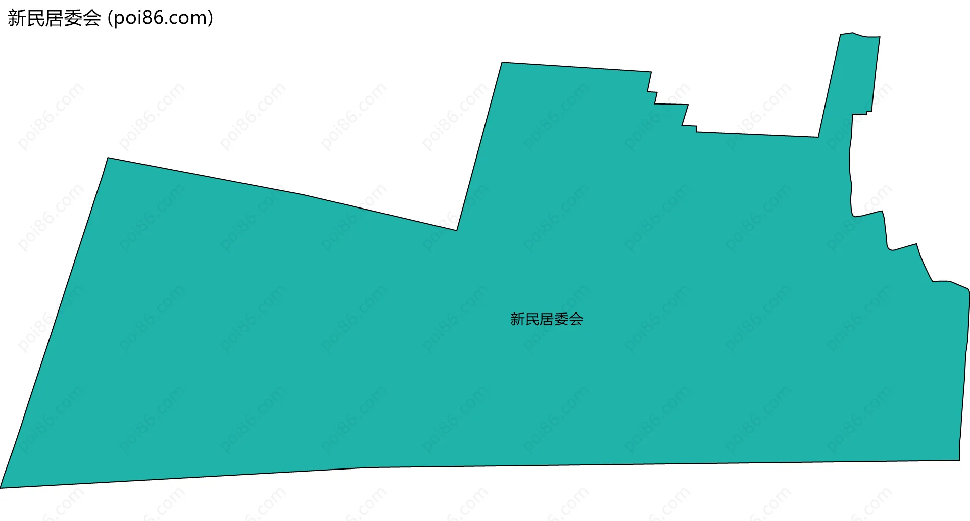 新民居委会边界地图