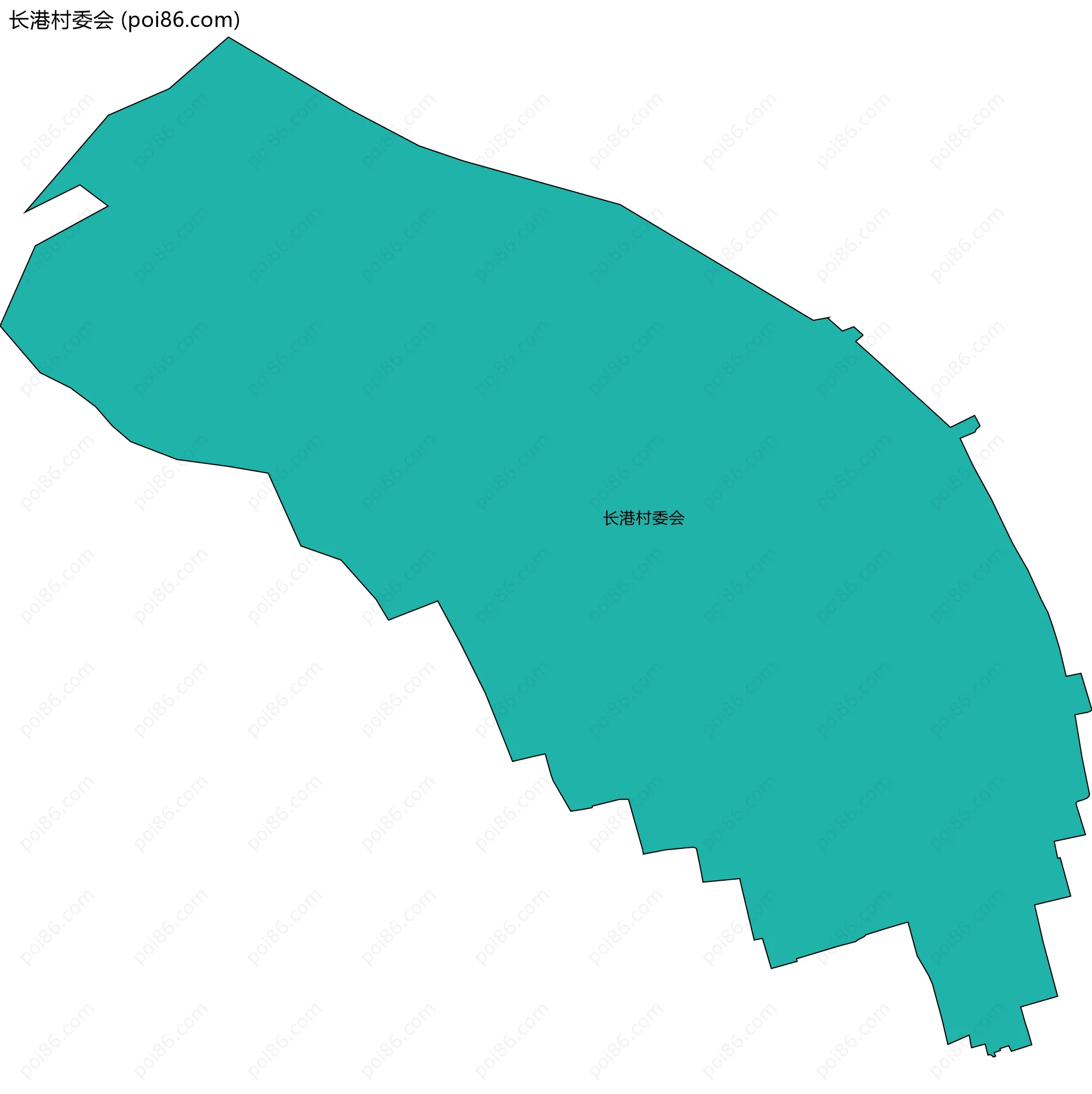 长港村委会边界地图
