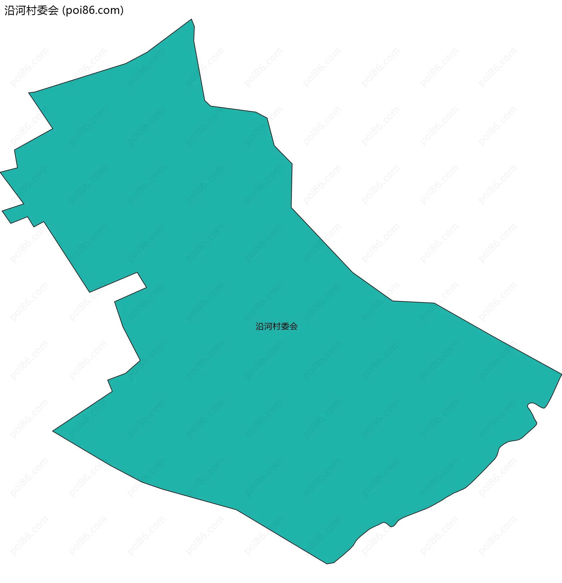 沿河村委会边界地图