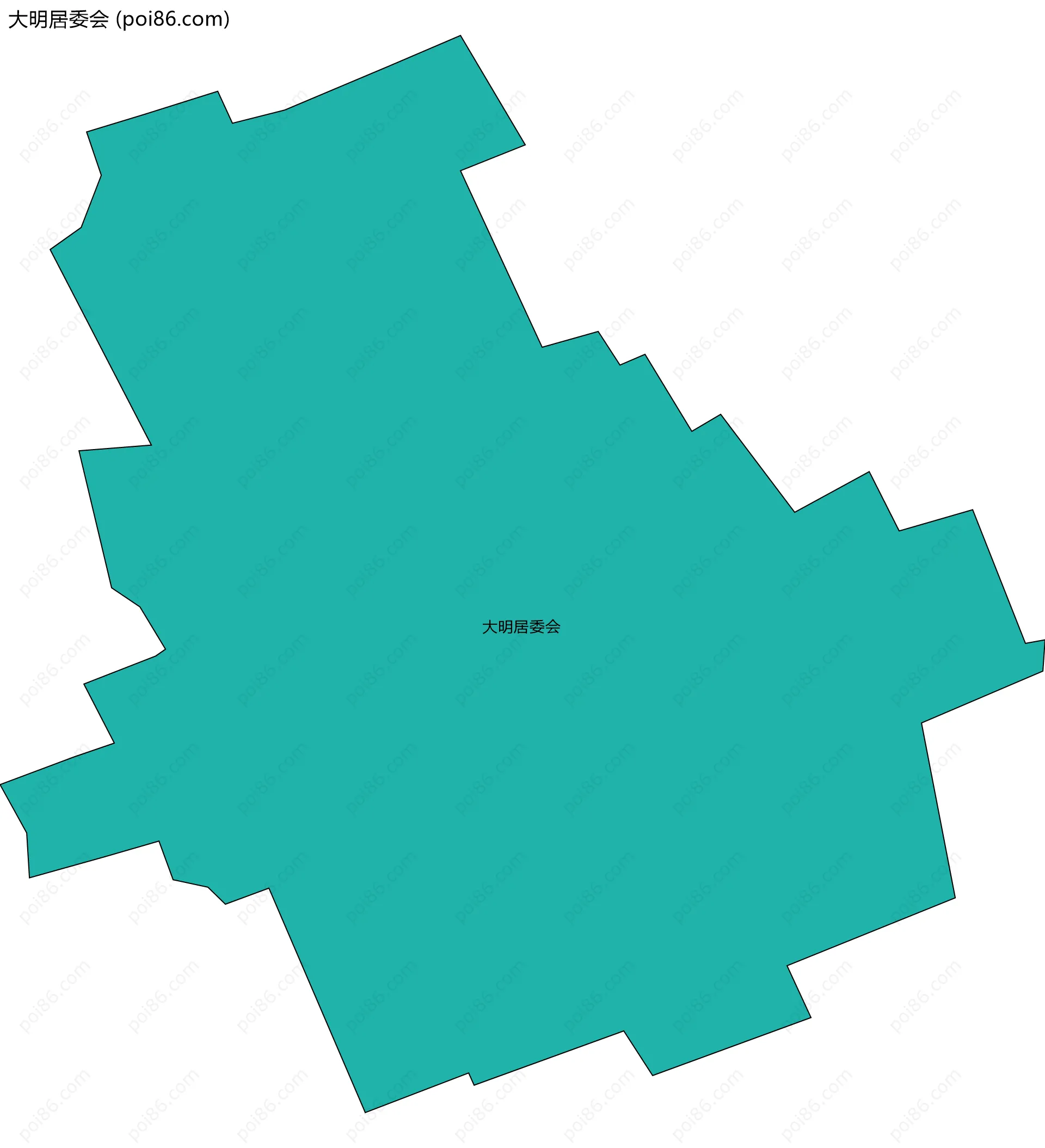 大明居委会边界地图