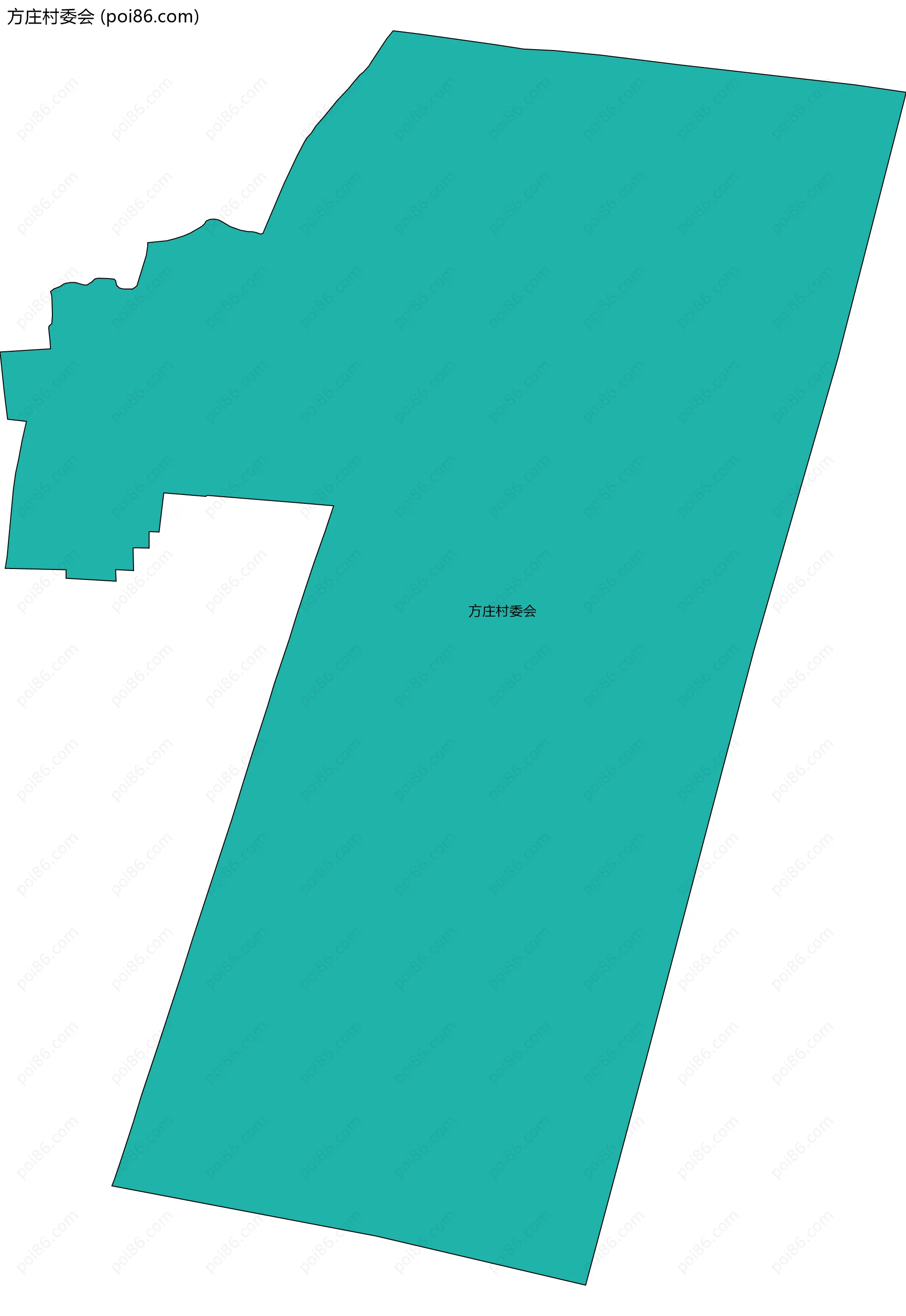 方庄村委会边界地图