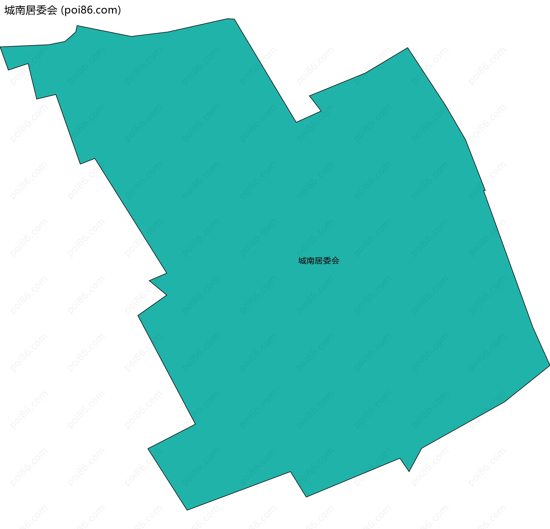 城南居委会边界地图