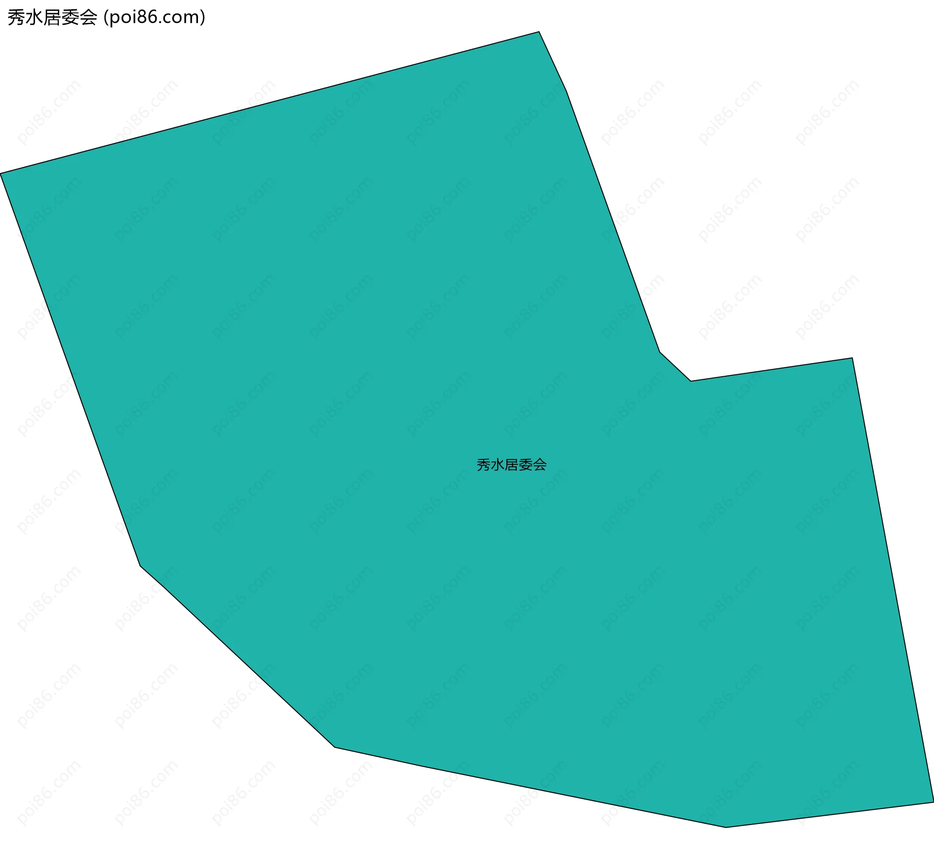 秀水居委会边界地图