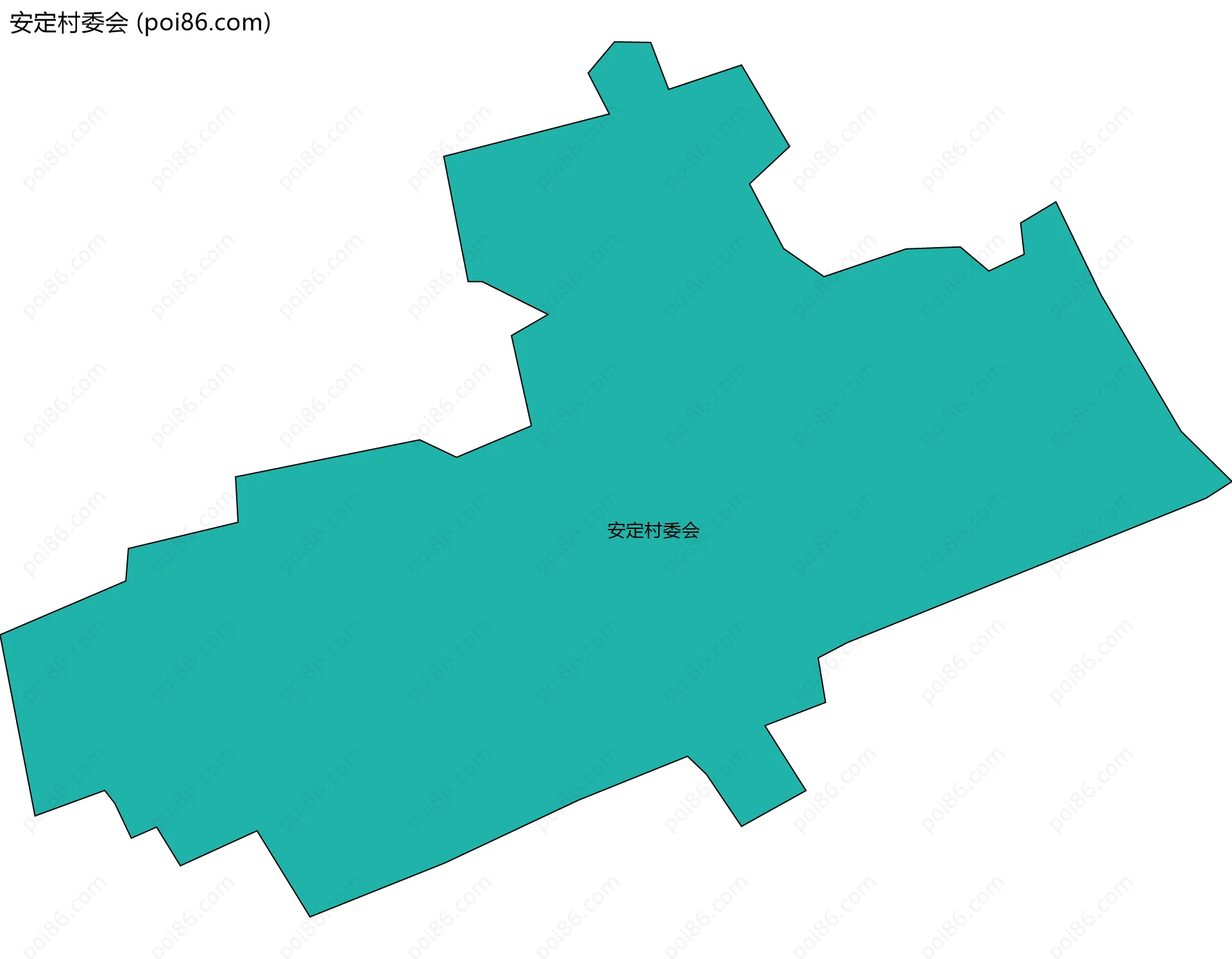 安定村委会边界地图
