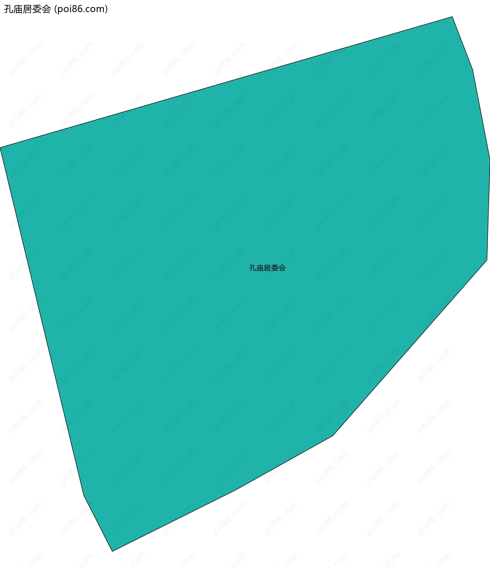 孔庙居委会边界地图