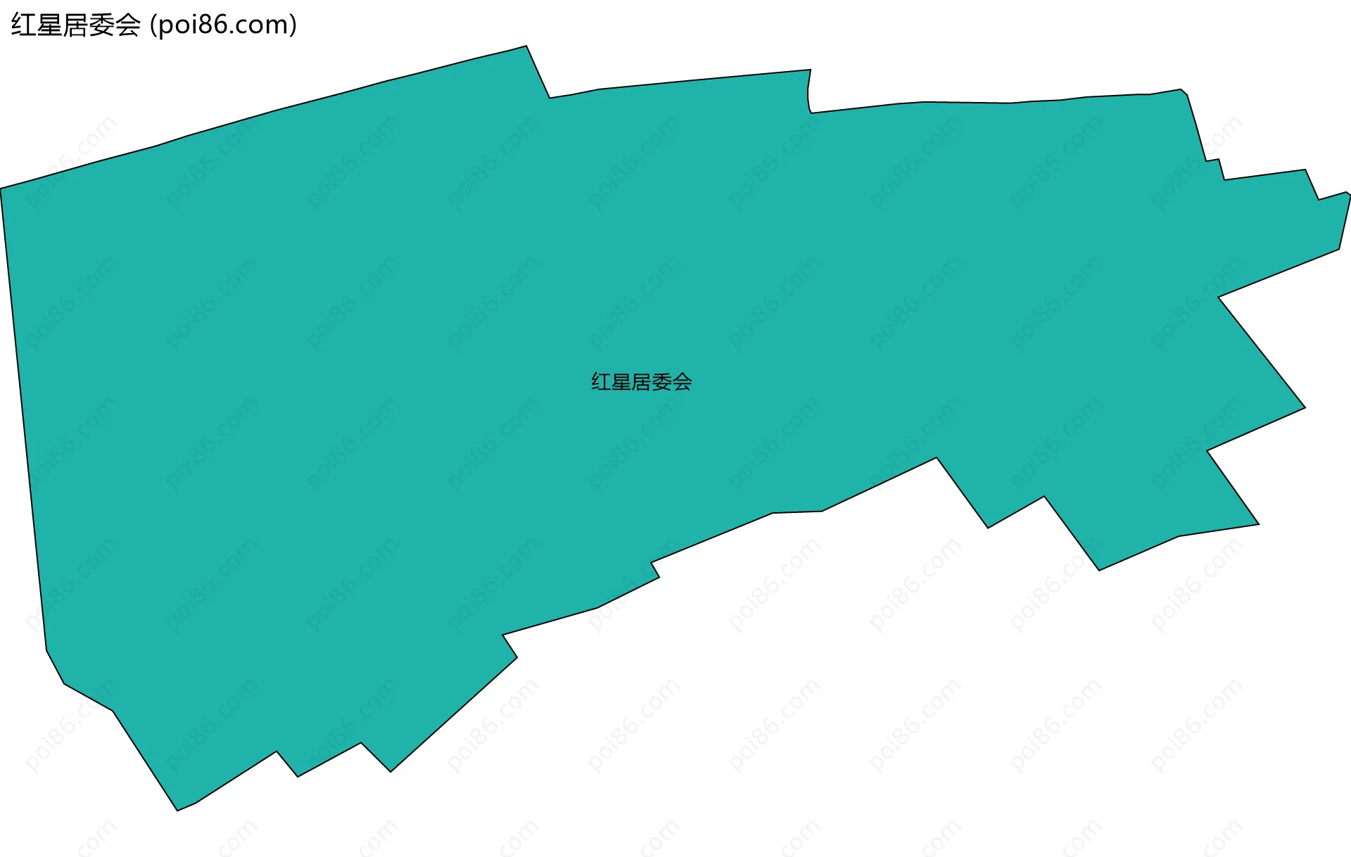 红星居委会边界地图
