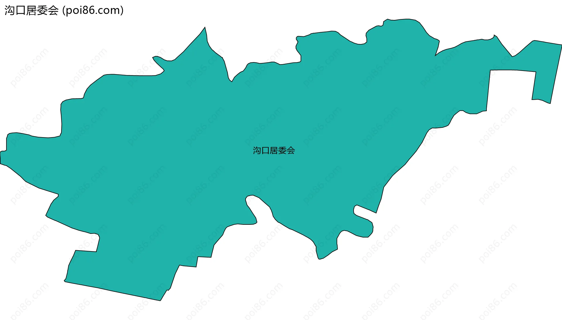 沟口居委会边界地图