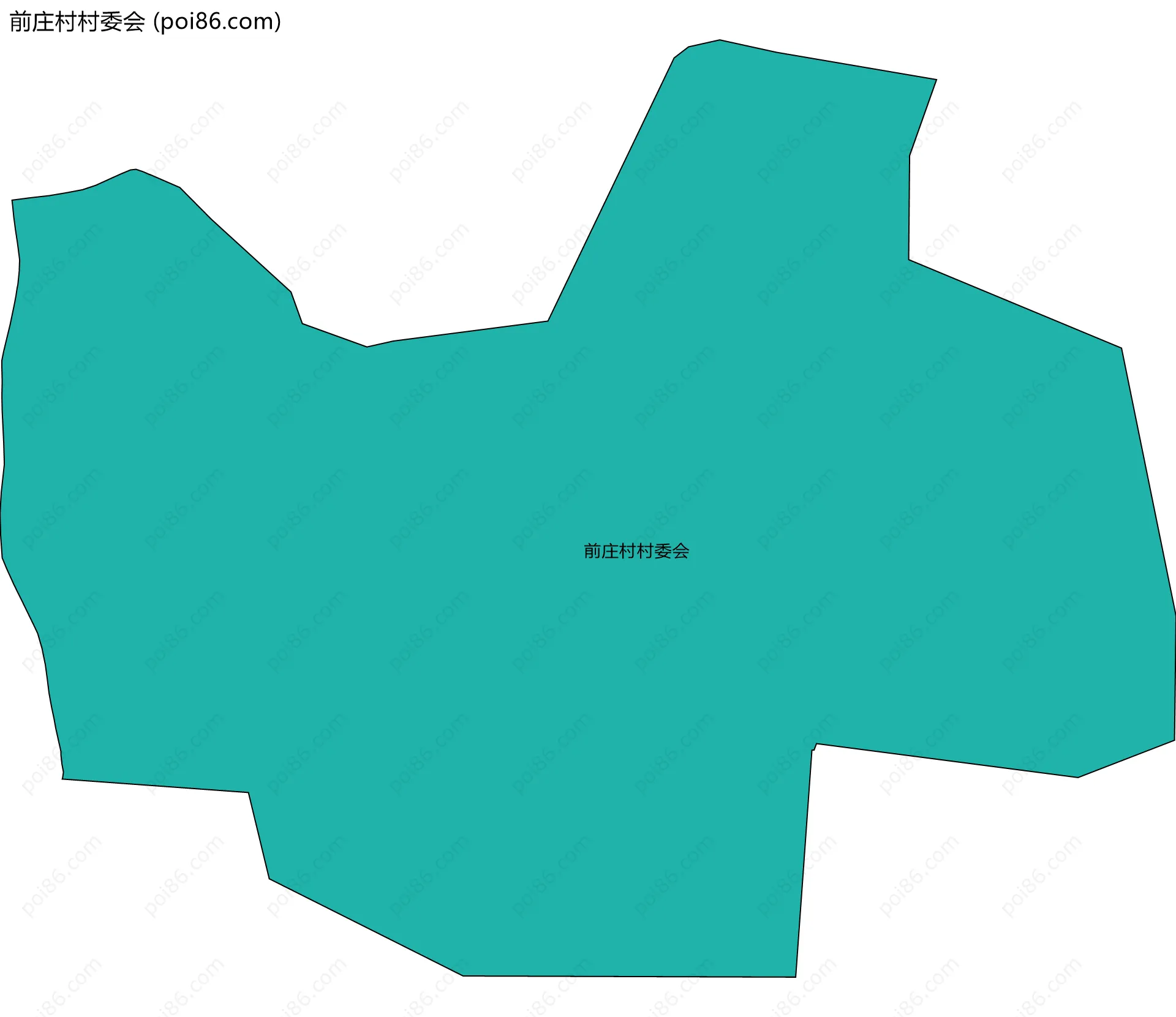 前庄村村委会边界地图