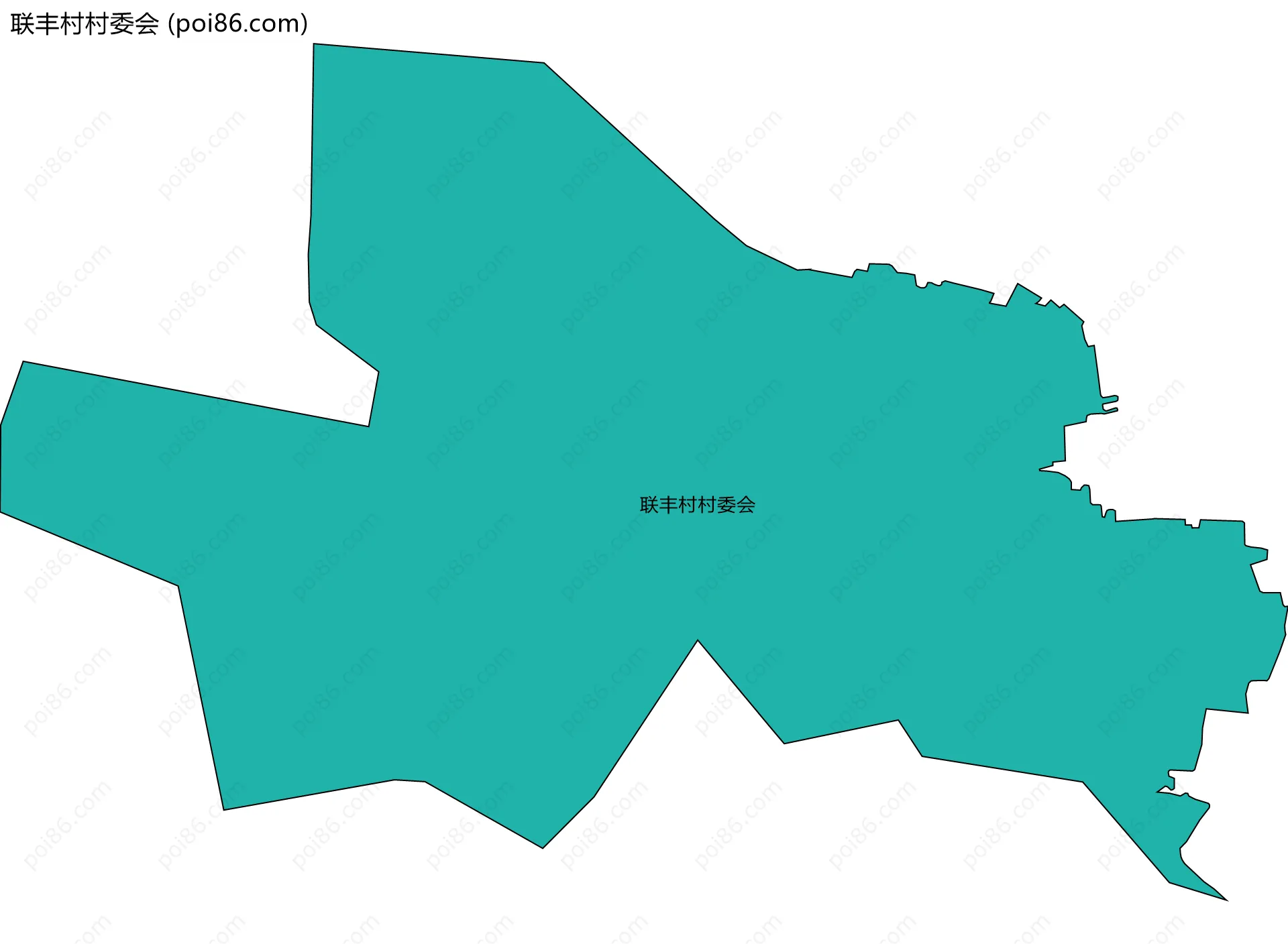 联丰村村委会边界地图