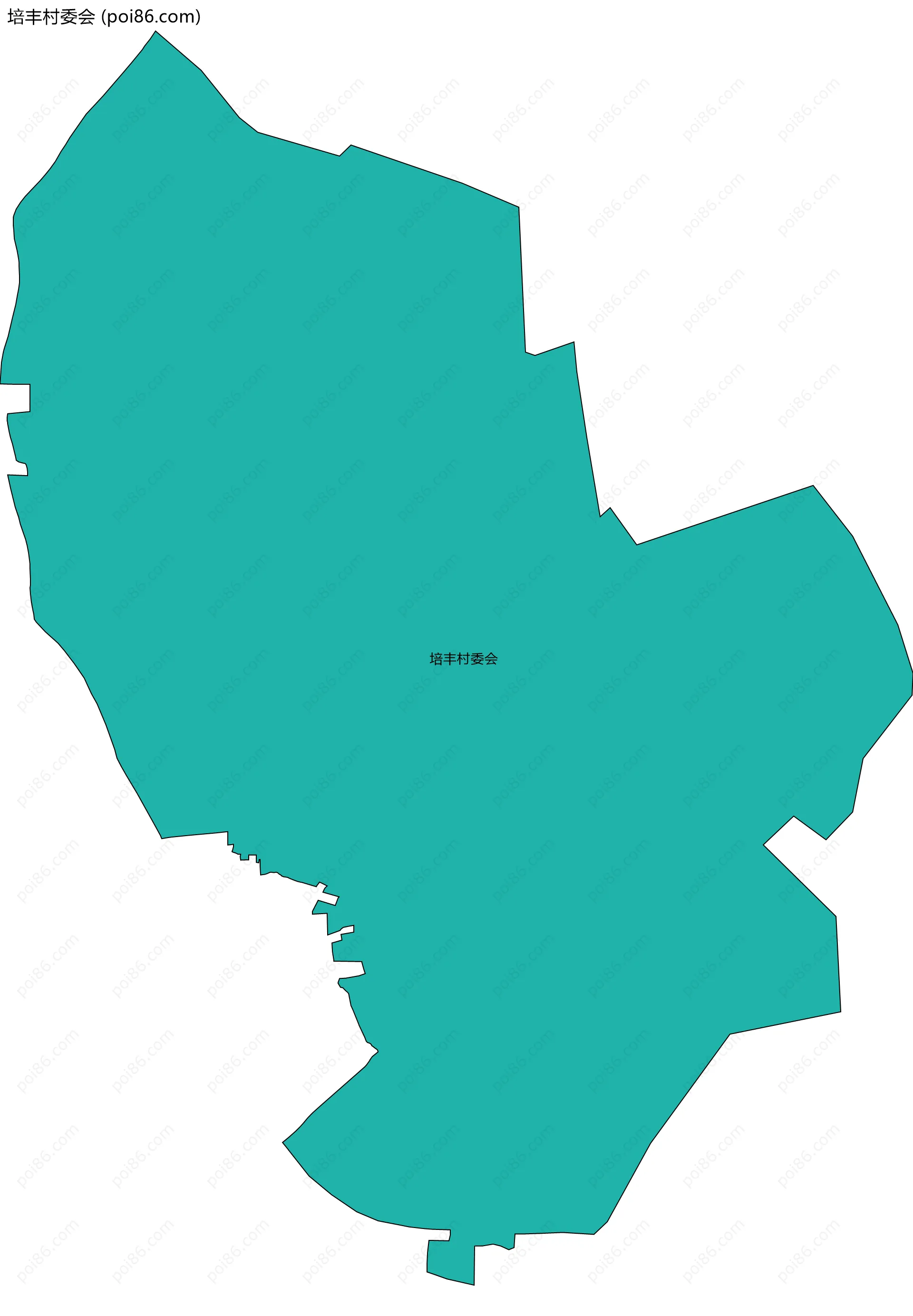 培丰村委会边界地图