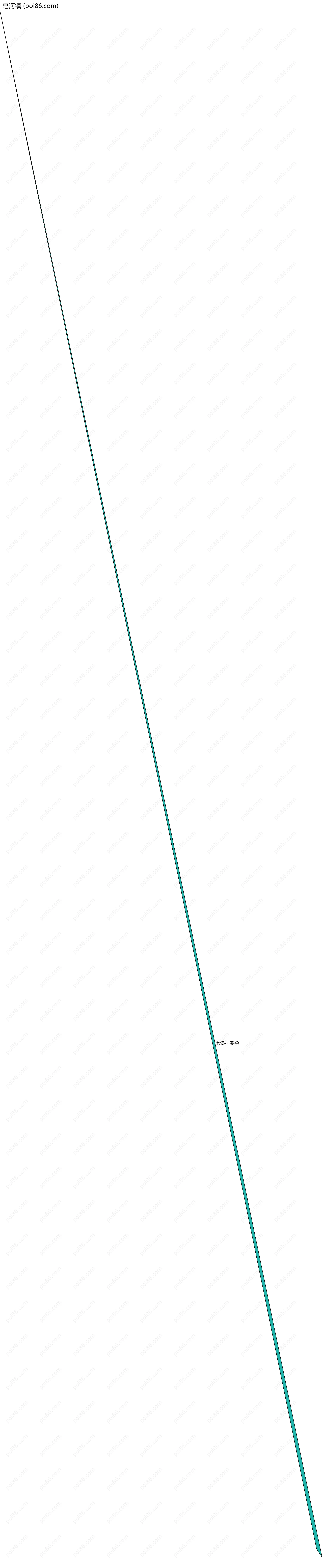 皂河镇边界地图(五级行政区划)