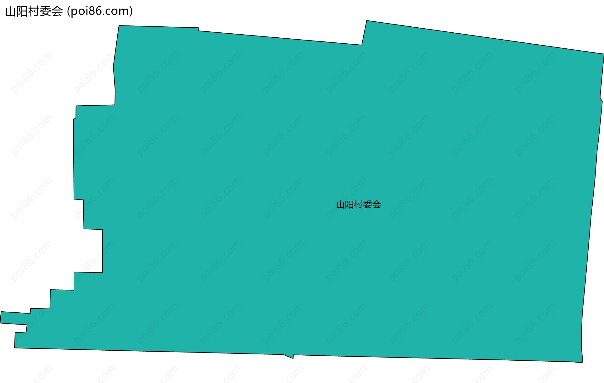山阳村委会边界地图